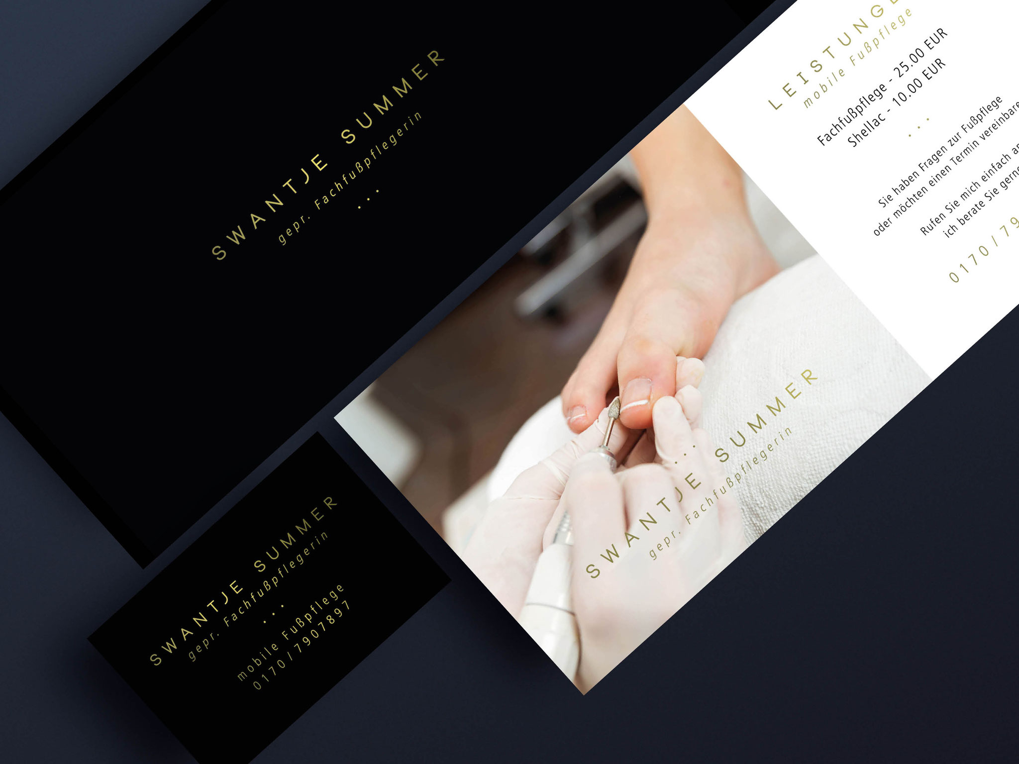 Corporate Design // Flyer, Visitenkarte