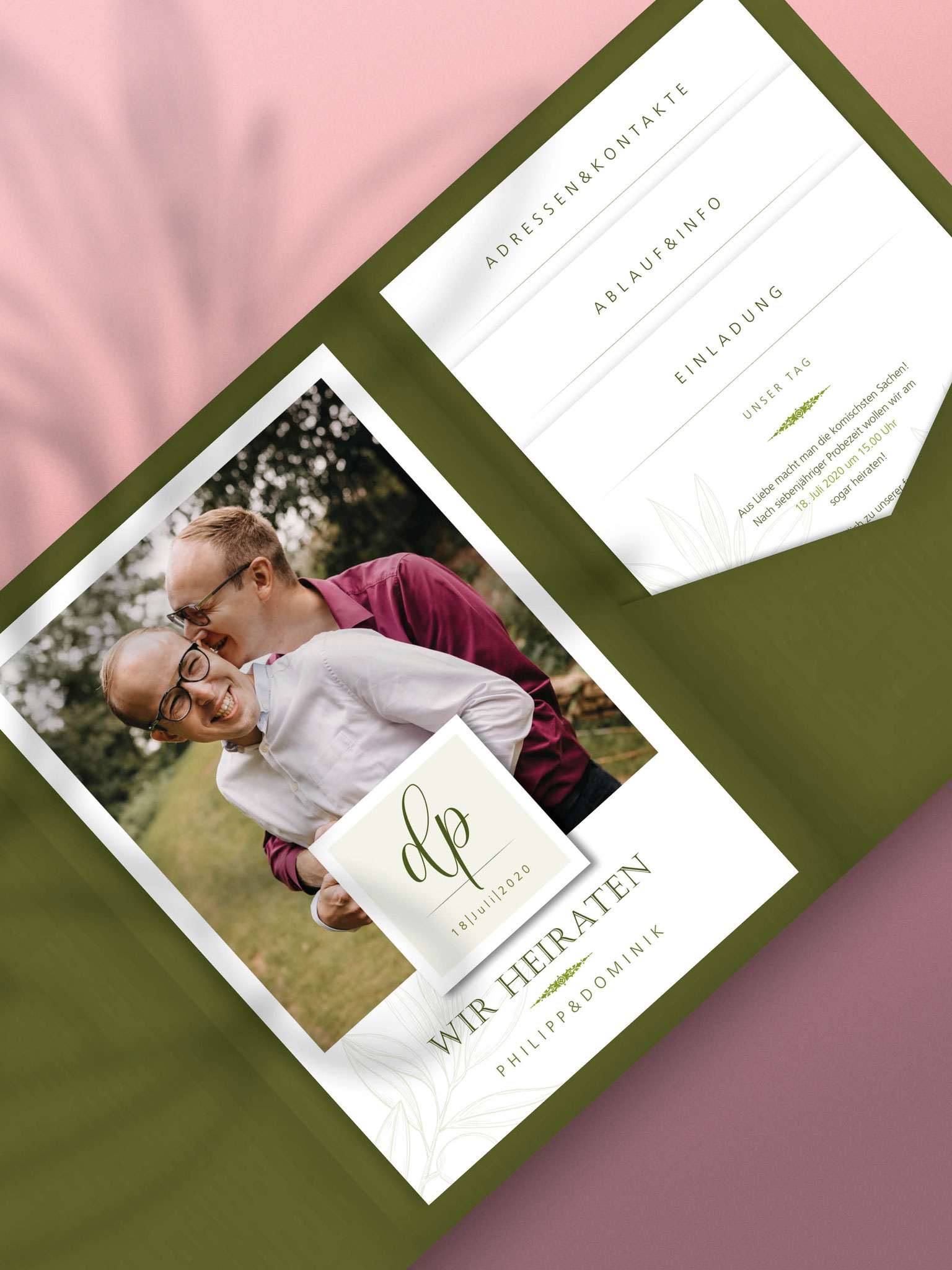 Wedding // Einladungskarte Pocketfold