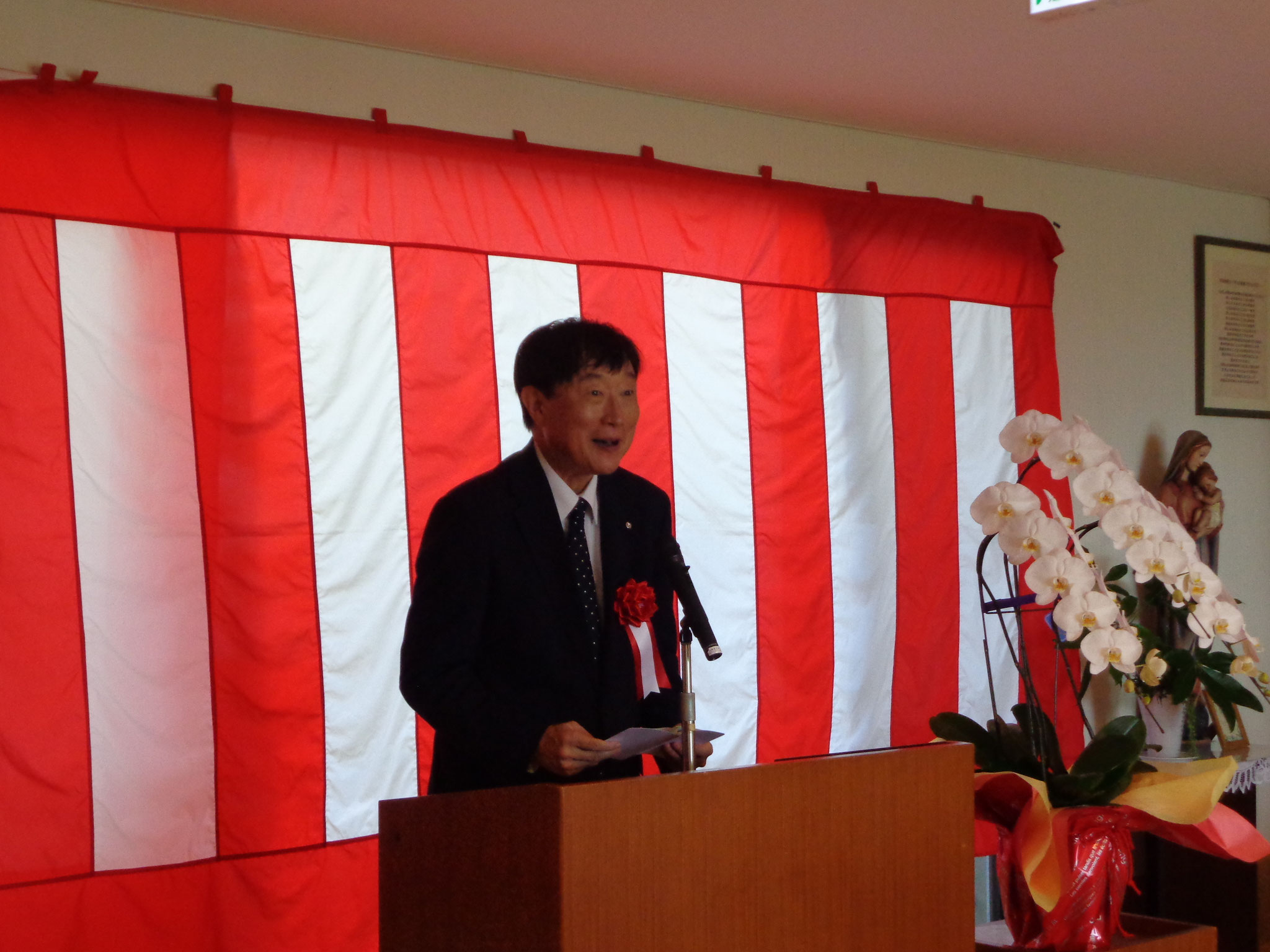 中山町長様からの祝辞
