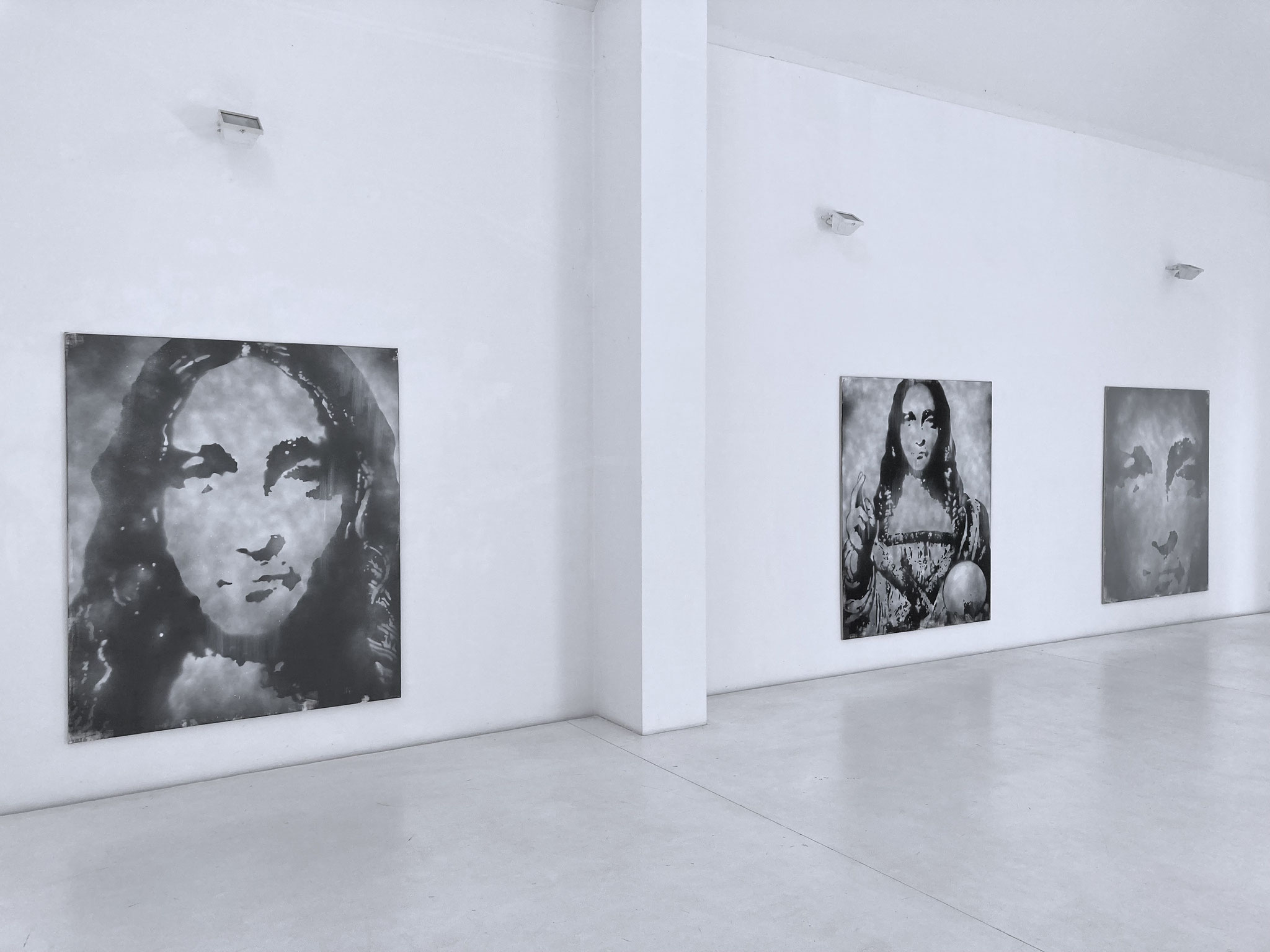 SZENEN ZU LEONARDOS SALVATOR MUNDI 2022/25, triptych II
