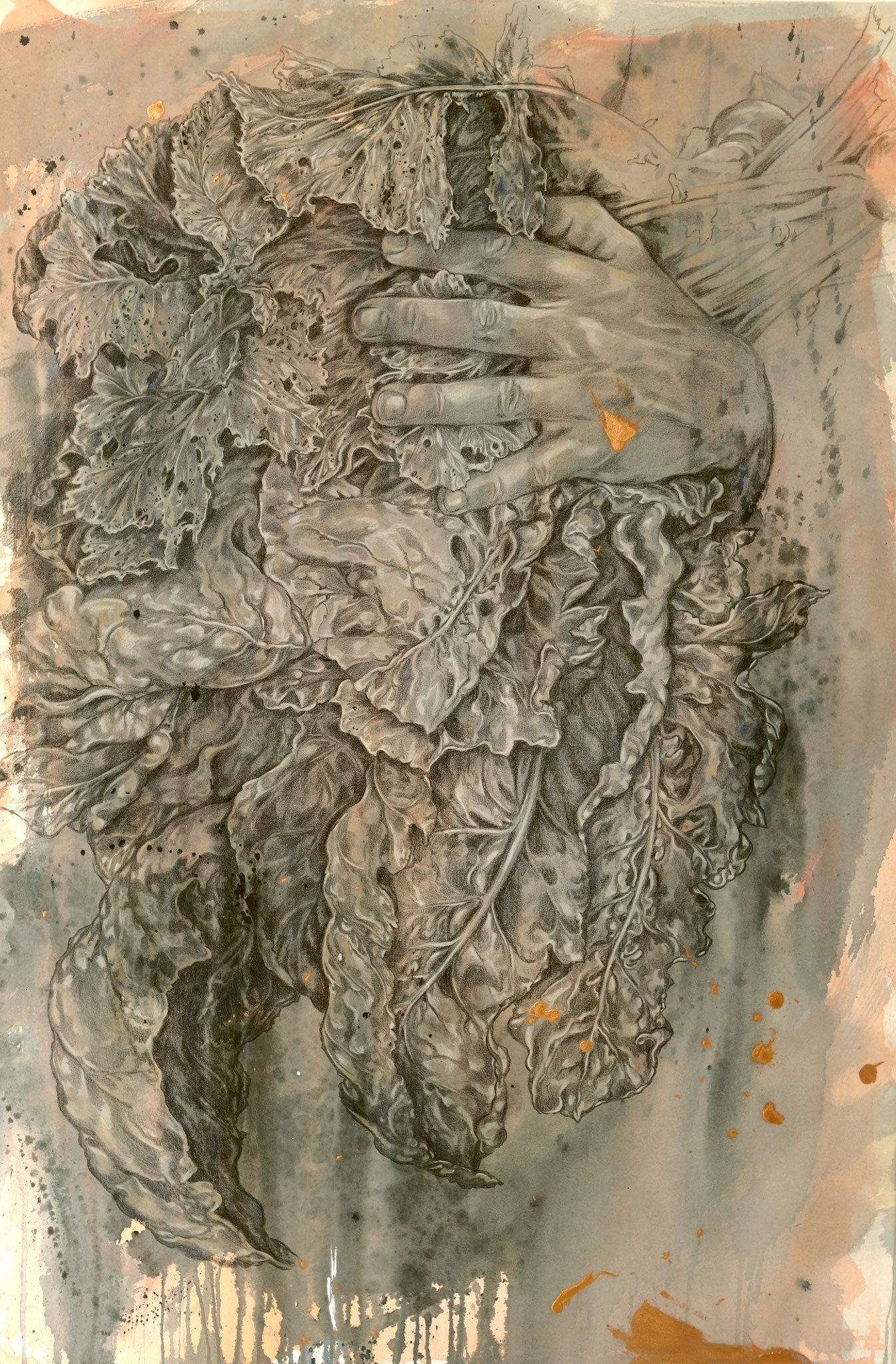 Ohne Titel - Mischtechnik auf Leinwand, 100 x 150 cm, 2018