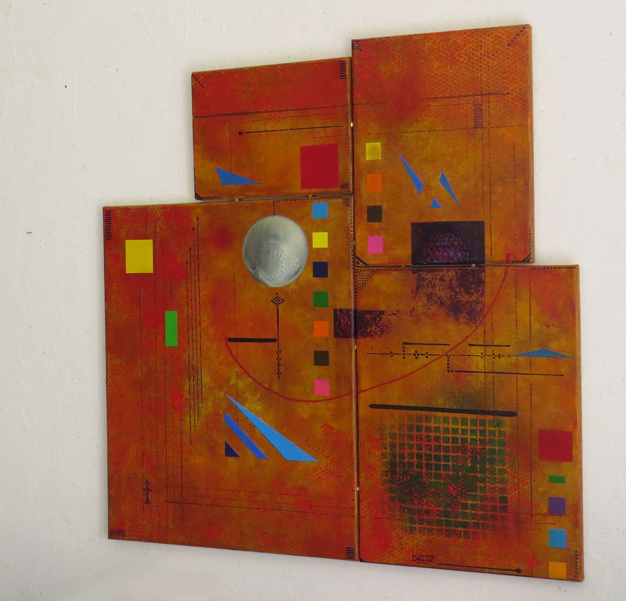 sigma - vue côté2 - DALUZ GALEGO - peinture abstraite