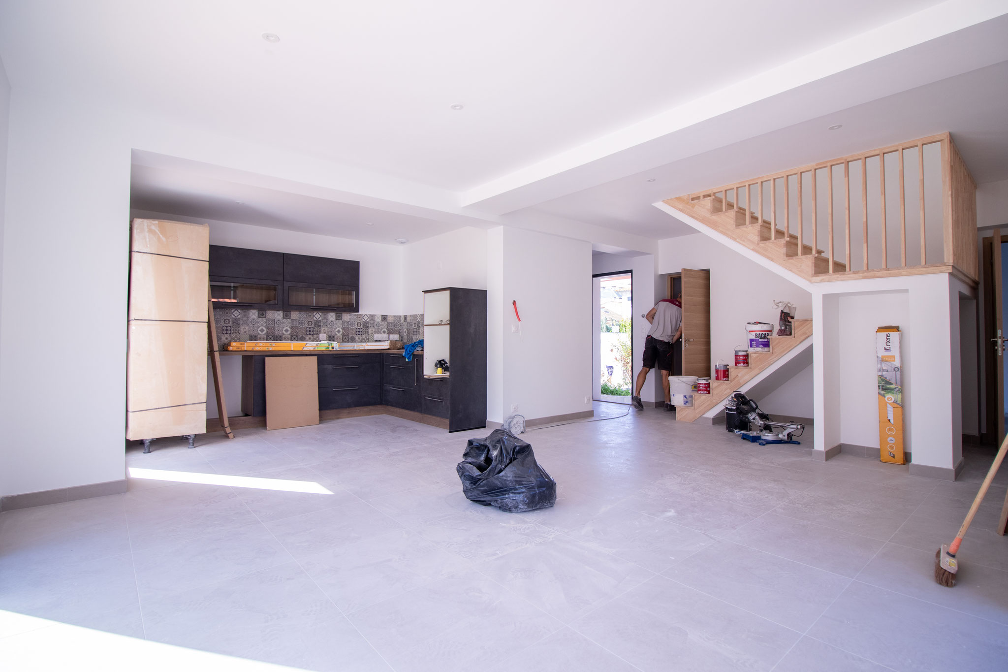 Avancement intérieur de la maison