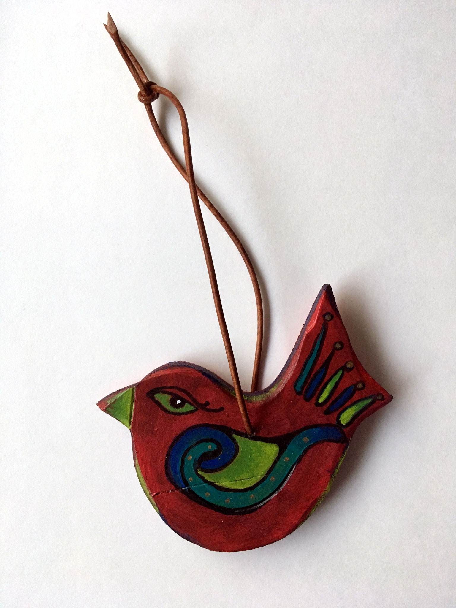 Hand Painted Bird Ornaments Christine Brallier Art