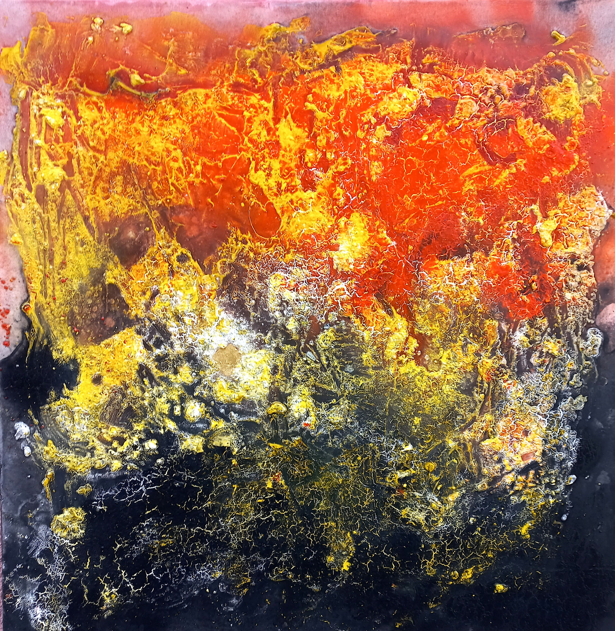 "Aufbruch VII" Acryl auf Leinwand 90x90x4cm