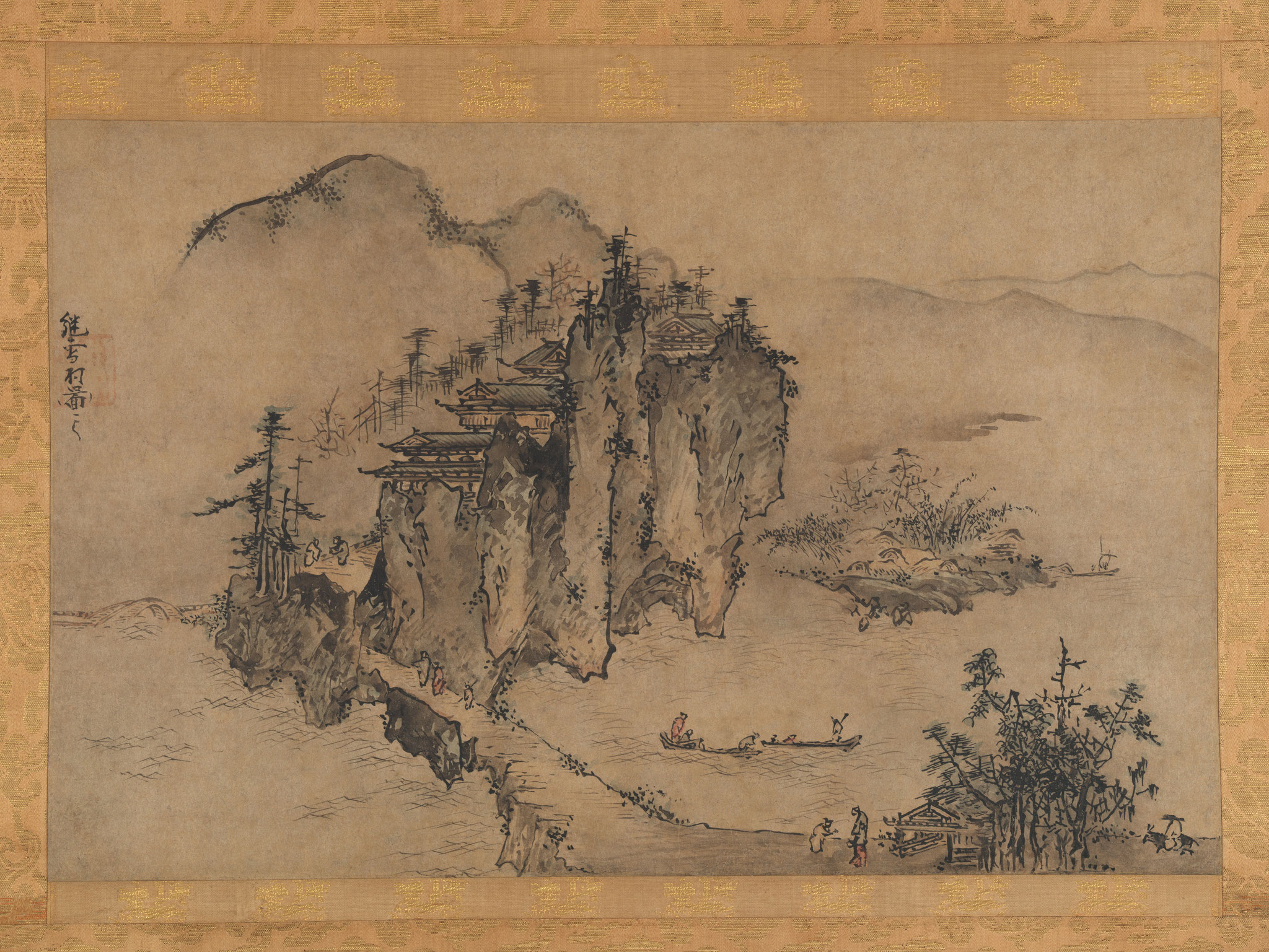 山水図　アメリカ　NYメトロポリタン美術館蔵