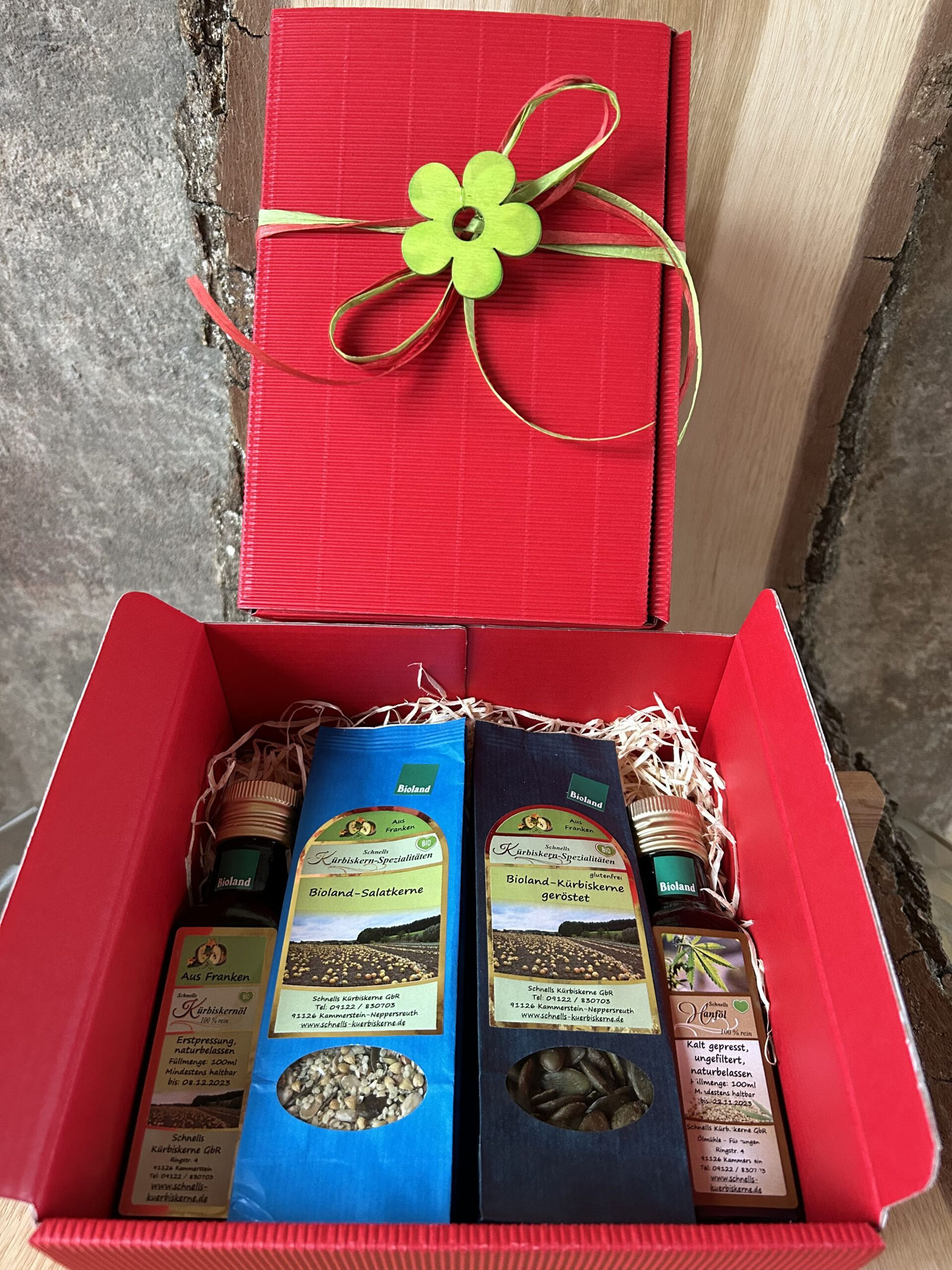 Geschenkbox Salatliebe von schnells-kuerbiskerne.de