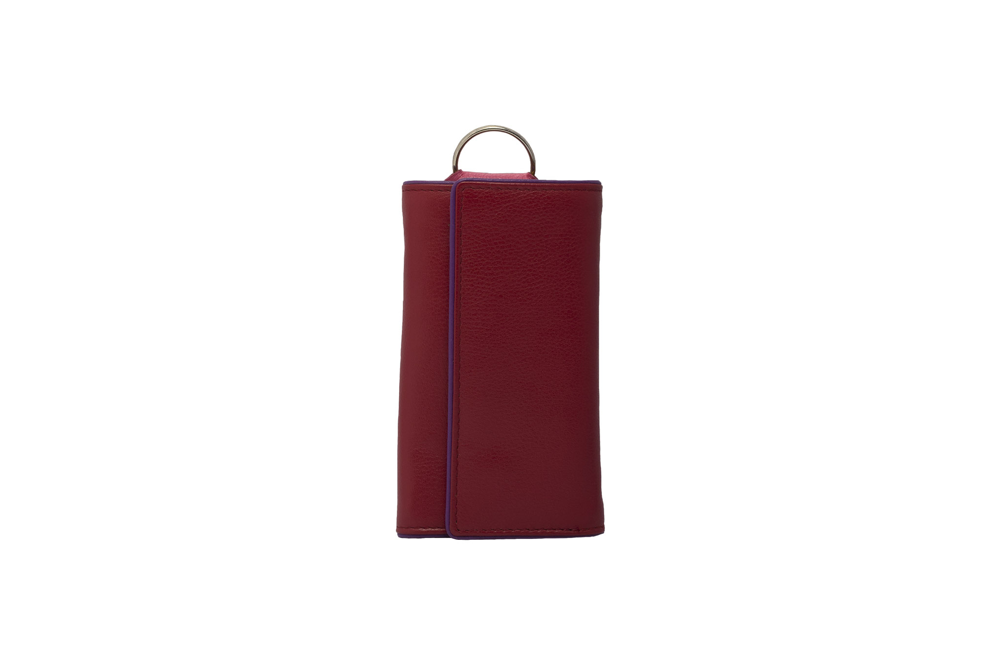 Portachiavi Da Polso Con Mini Portafoglio – Silicone E Pelle PU, Rosa, Con Frange E Porta Carte
