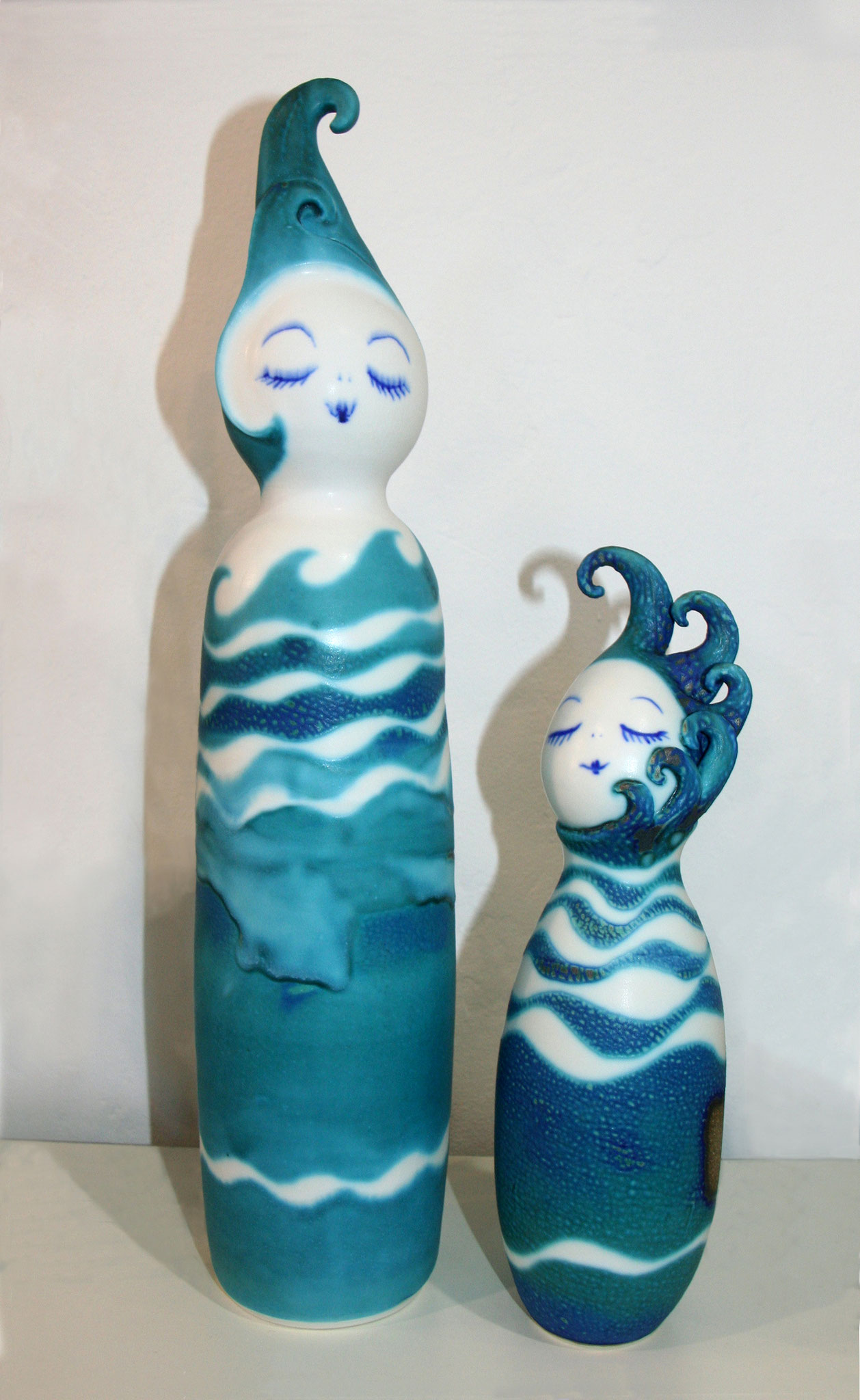 Spirits of the Sea  thrown & sculpted porcelain