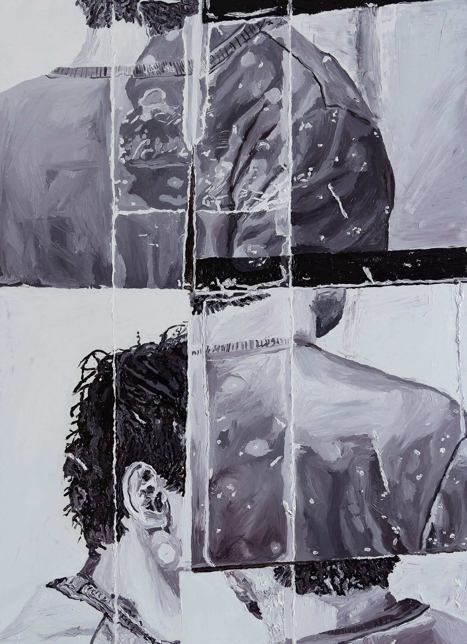 Behind, Oil on wood, 128cm*92cm, 2023