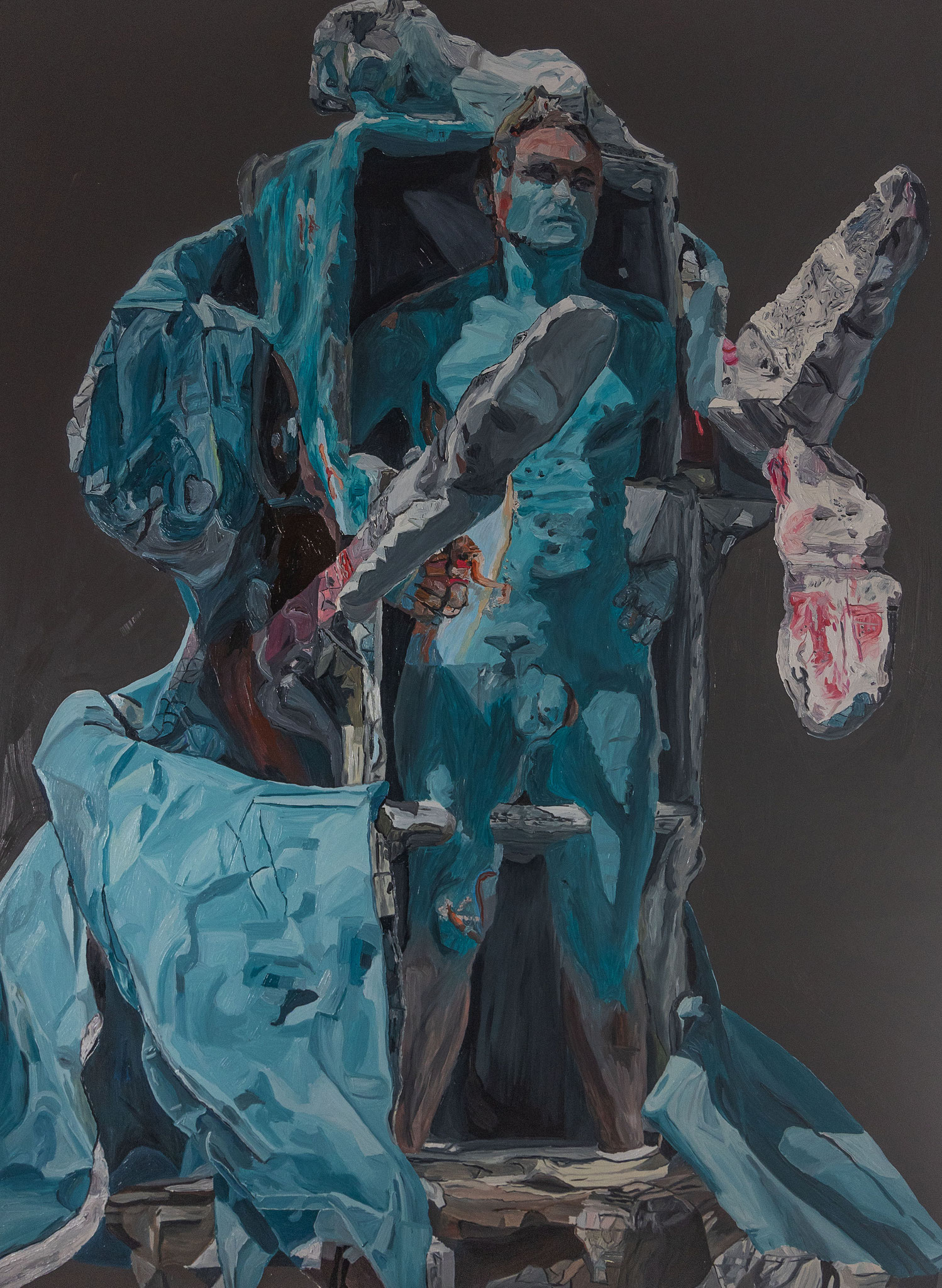 I am not Tom Hanks, Oil on wood, 160cm*140cm, 2023