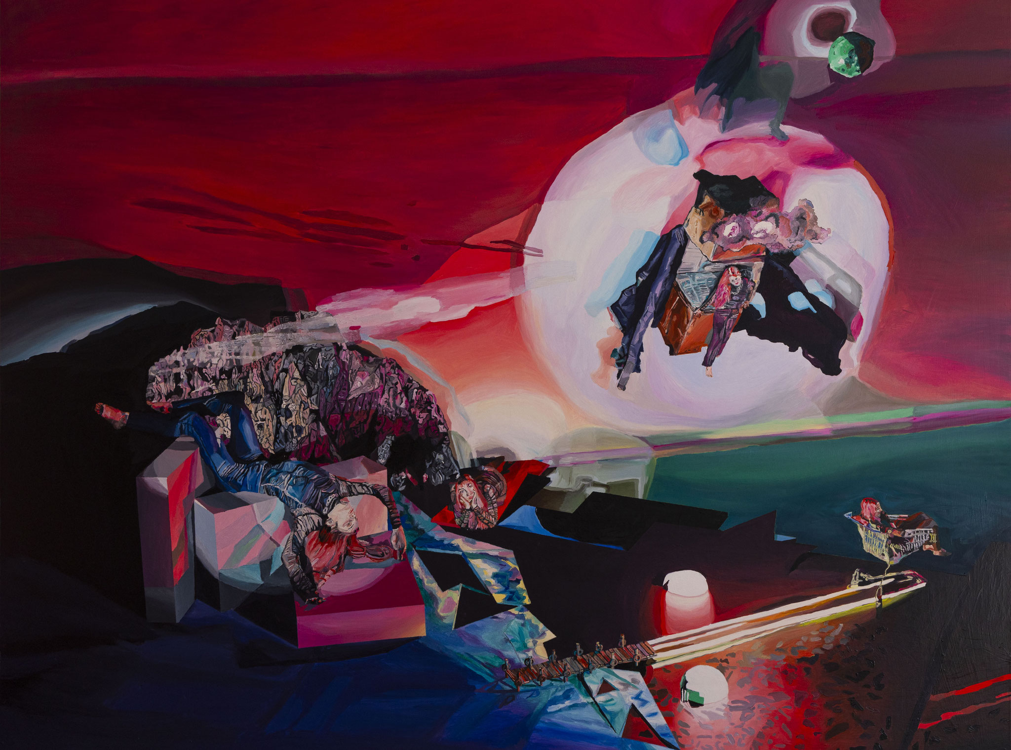 Death Island, oil on wood, 200cm*150cm, 2025
