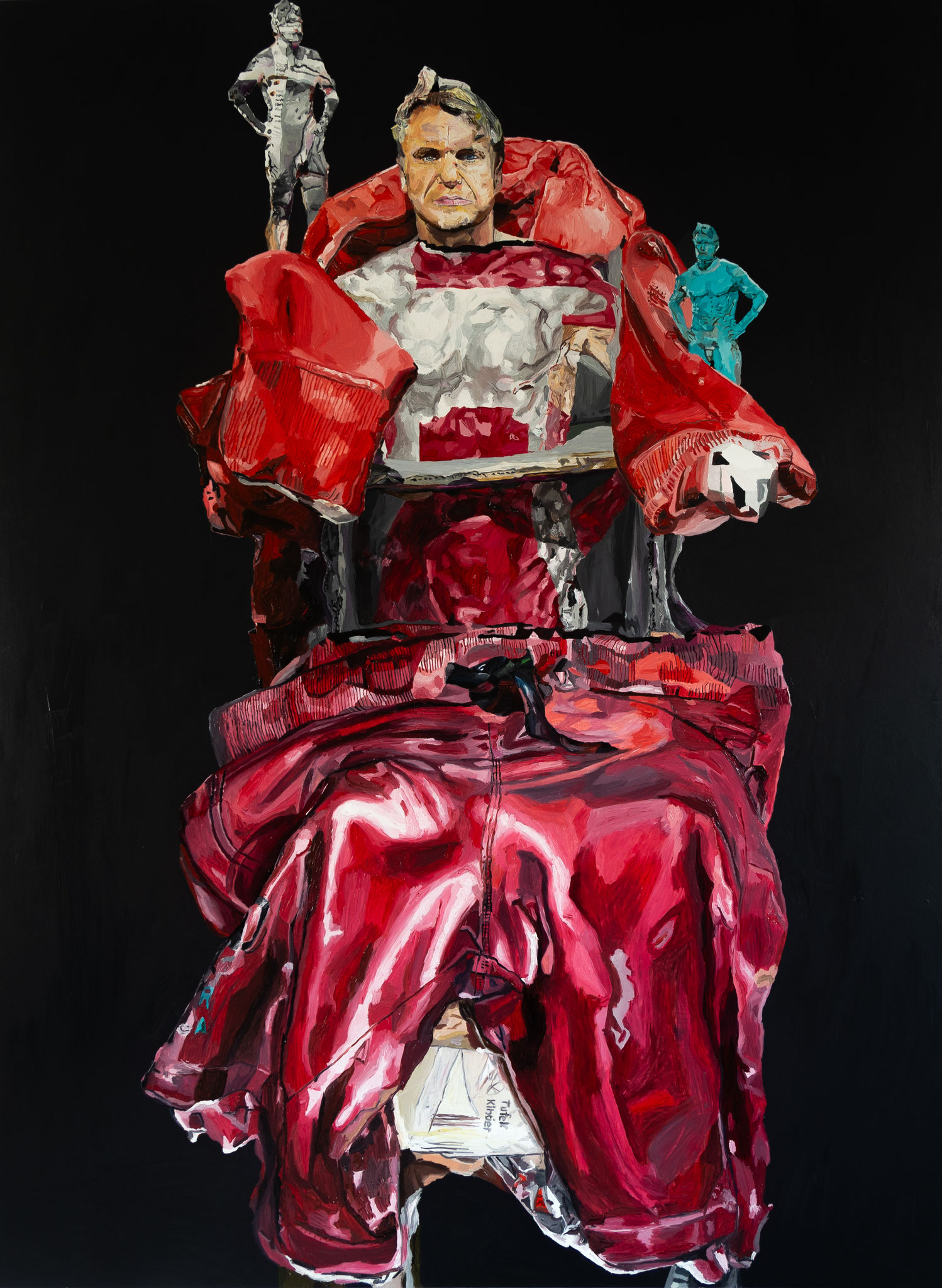 Me, myself and I, Oil on wood, 200cm*160cm, 2024