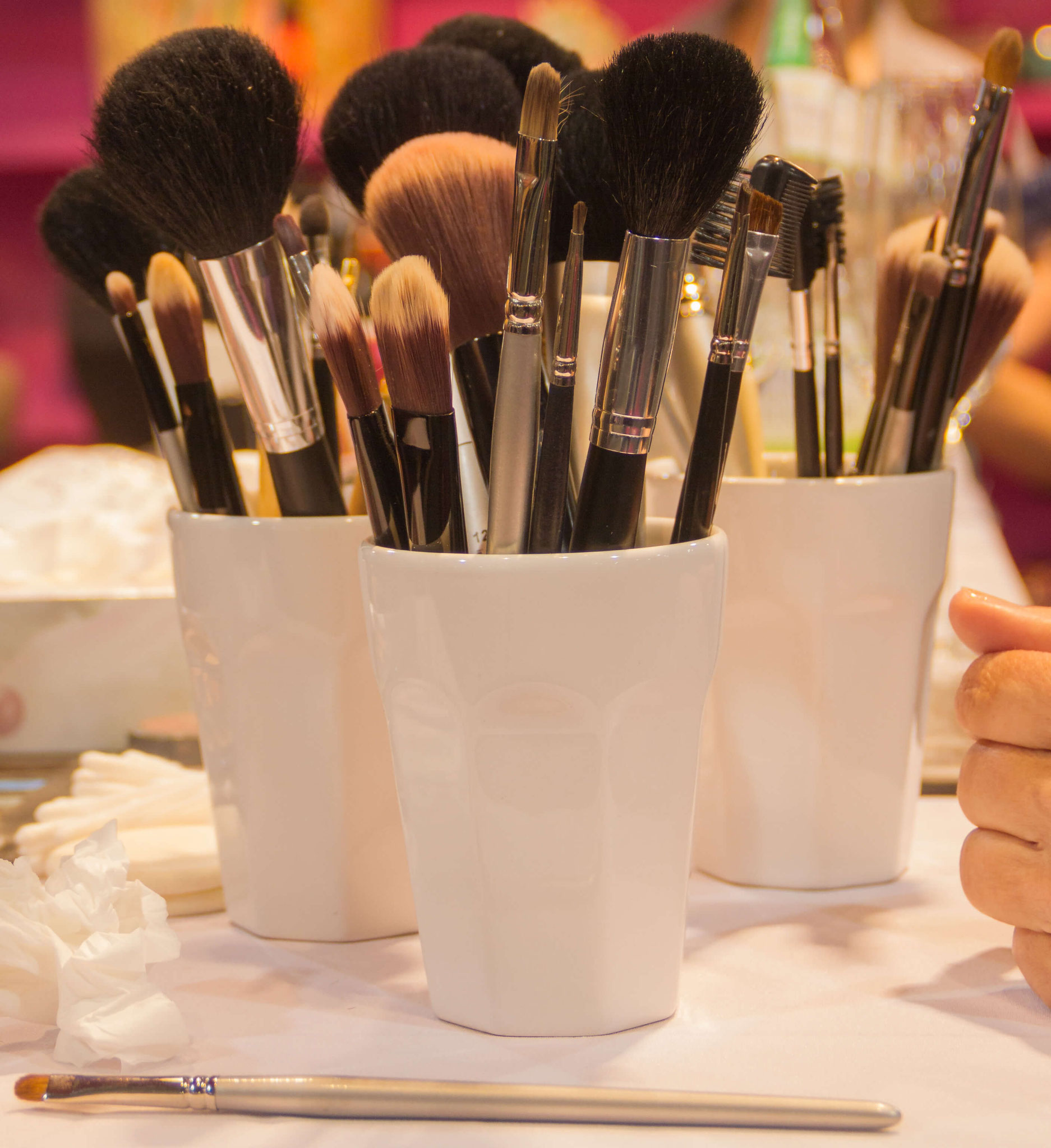 Make-up-Pinsel Set für professionelles Styling und kosmetische Anwendungen im Friseur- und Beauty-Salon
