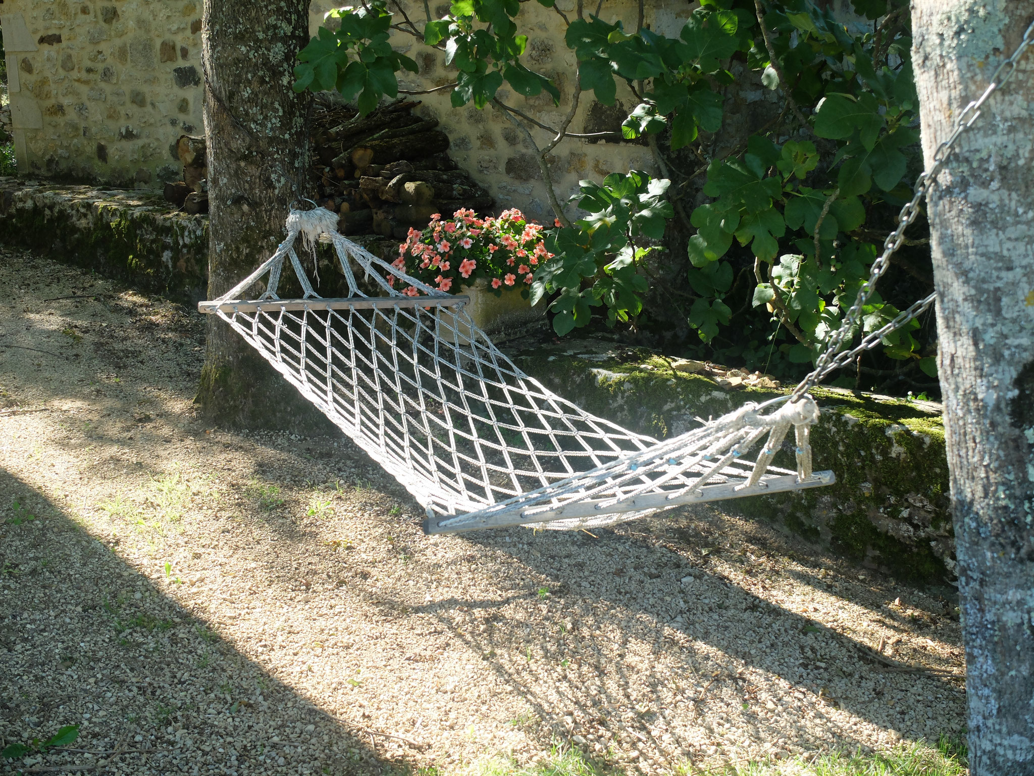 Gîte Le Vieux Frêne : Le hamac  vous attend pour une sieste à l'ombre 