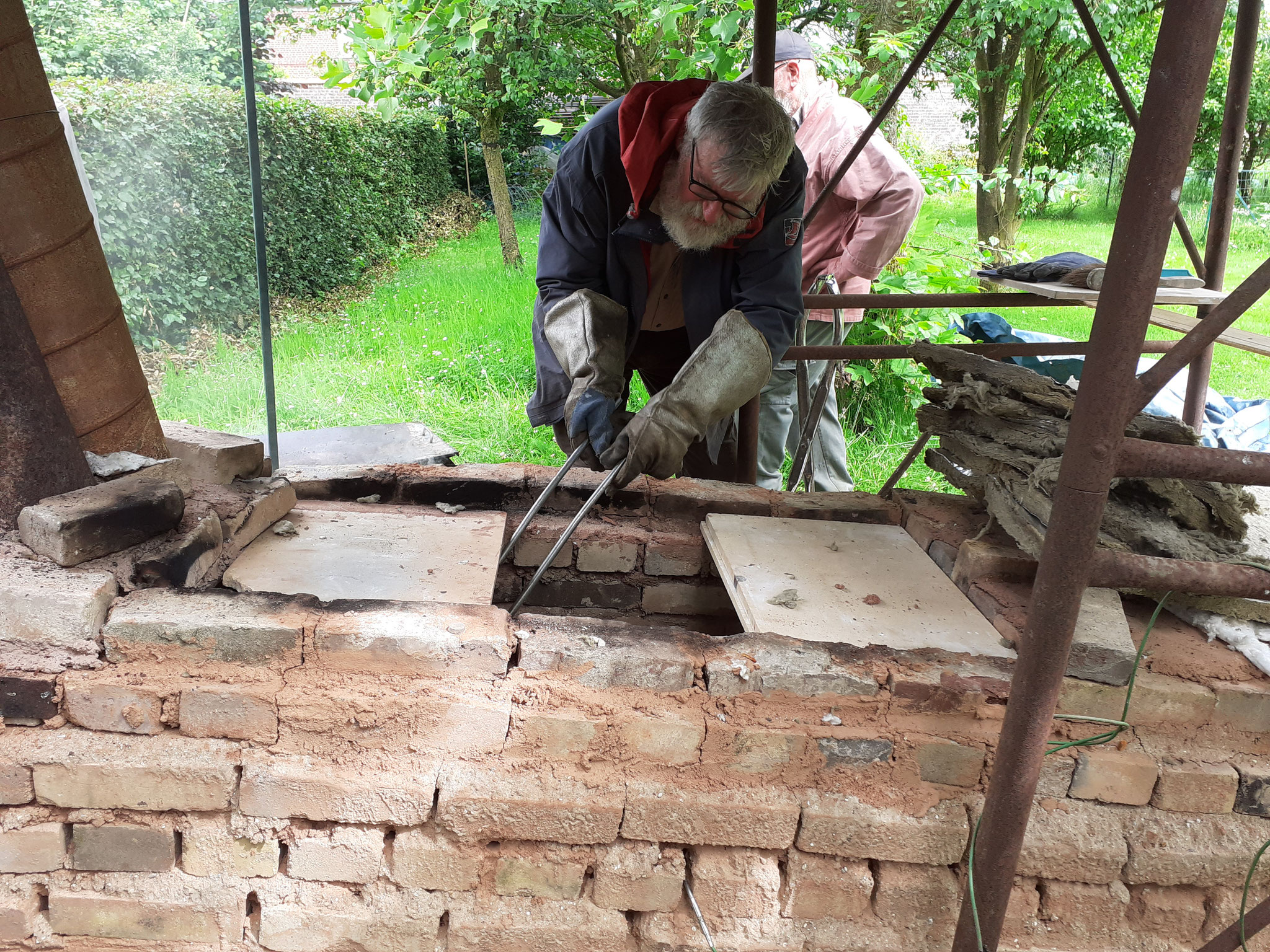 Cuisson raku à Saumont juillet 2021