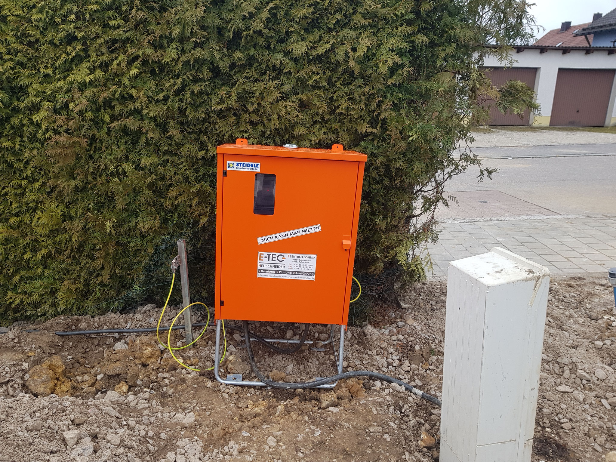 Vermietung und Anschluss von Baustromverteilern ETECHEUSCHNEIDER