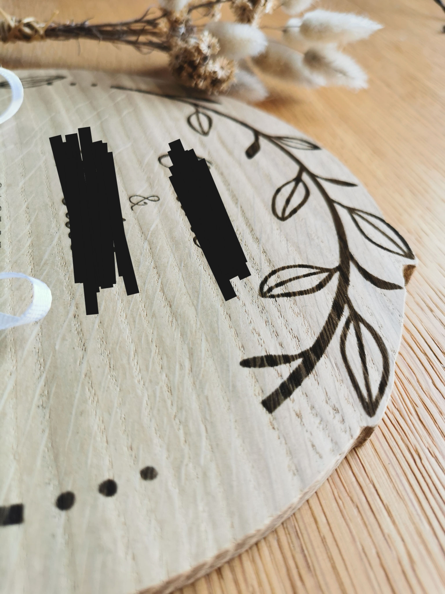 Porte alliances personnalisé en bois de chêne