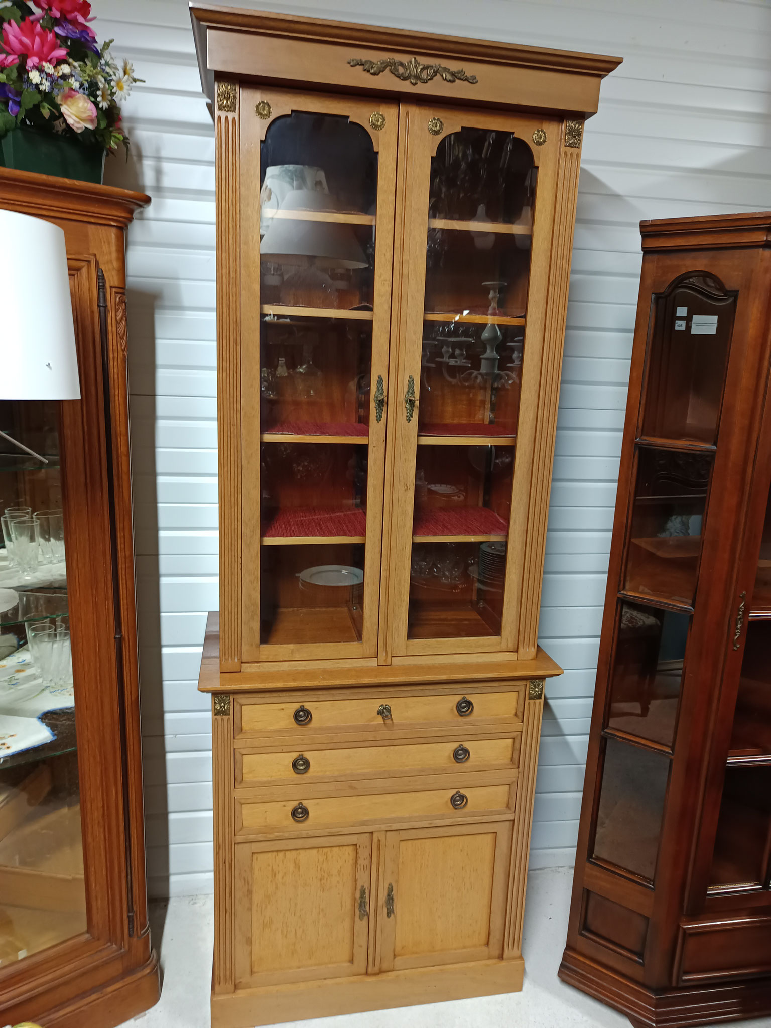 meuble bibliothèque lg 78,5 cm ht 2m07 pf 42,5 cm
