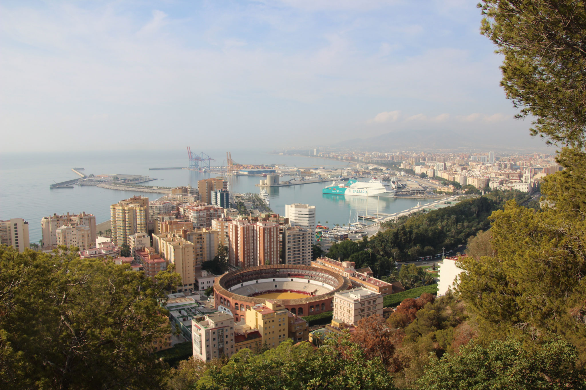 Blick auf Málaga, die zweitgrößte Stadt Andalusiens sowie sechstgröße Stadt Spaniens. Foto: Ulrike Schwerdtfeger