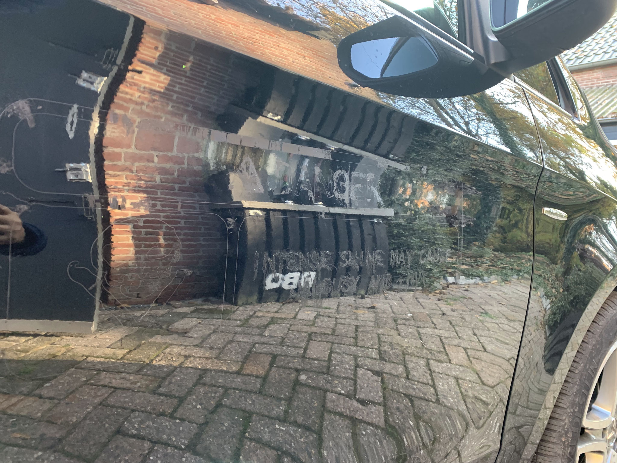 Mercedes V-Class 250D bij ontvangst, stickers waren verwijderd door de klant!