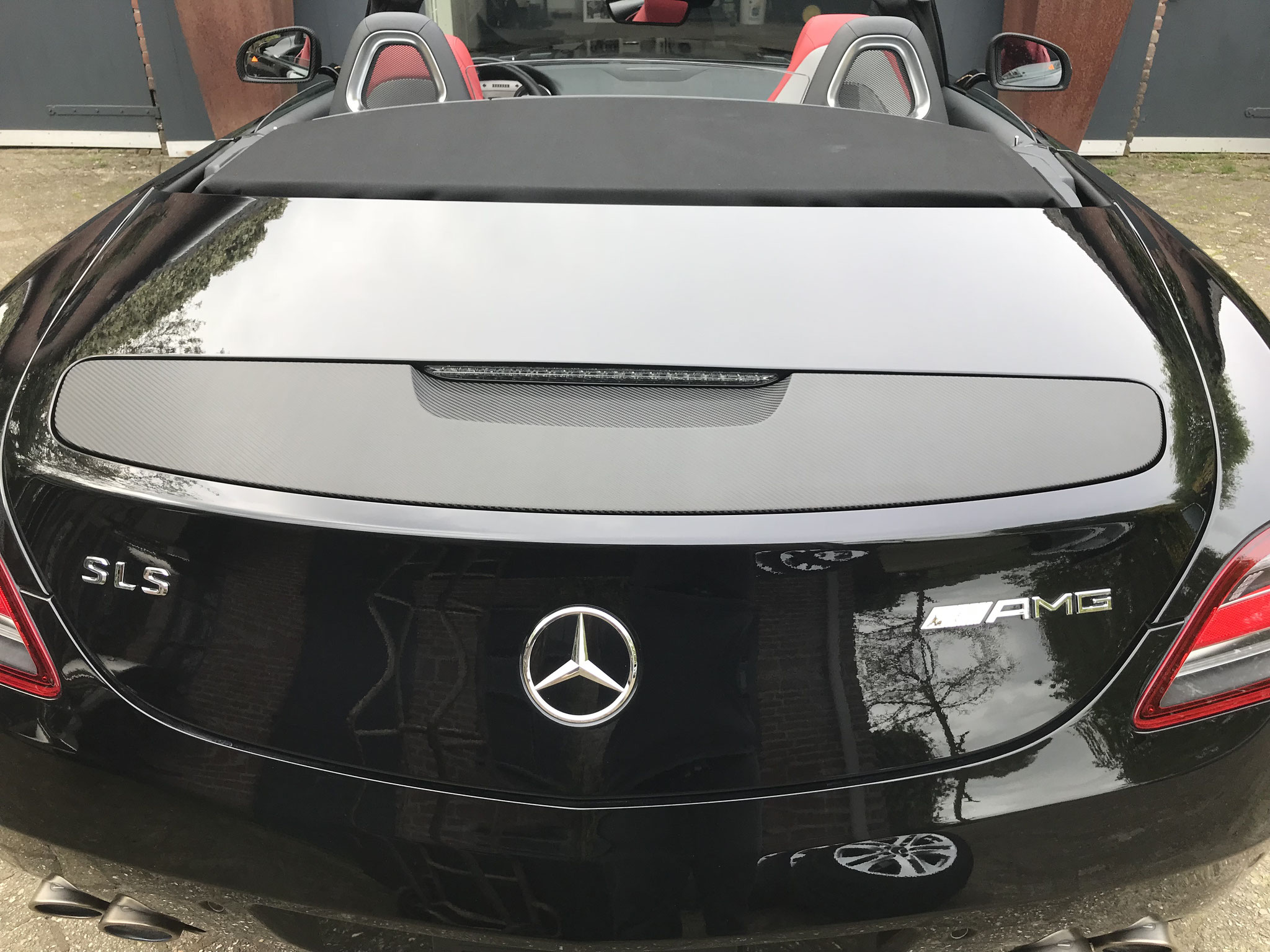 SLS63 Brabus, IGL Kenzo lak bescherming, Trim op de kunststof delen, Wheel op de velgen, Fabric op de softtop.