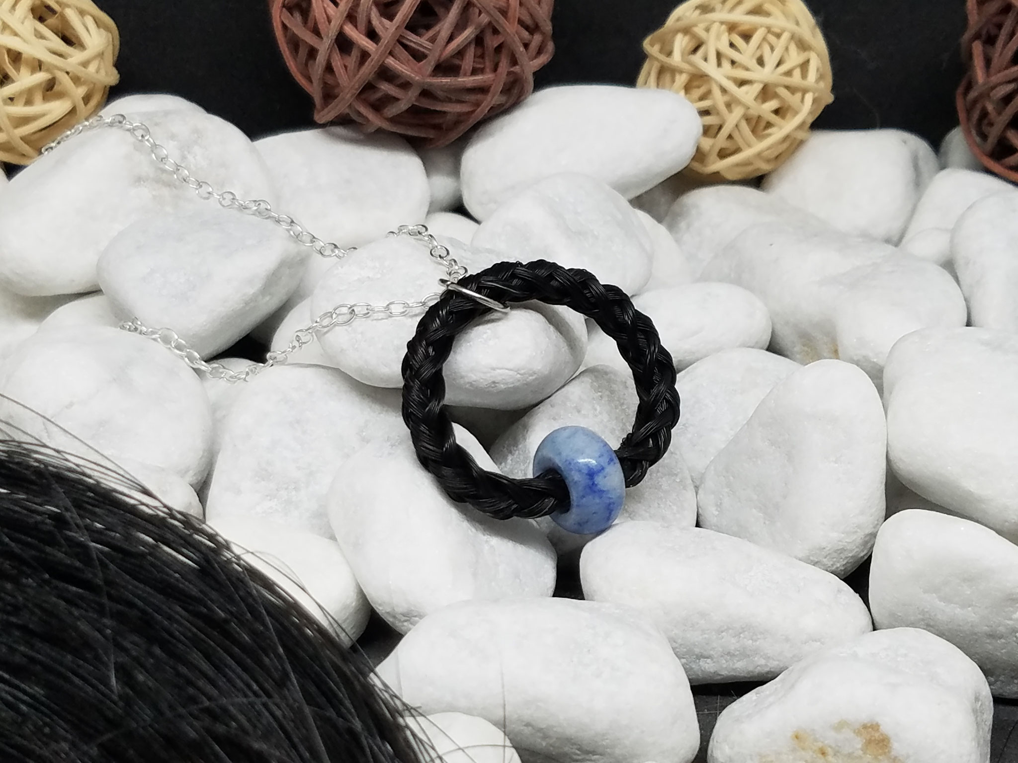 Schmuck aus Schweifhaar, eigenes Pferdehaar Halskette
