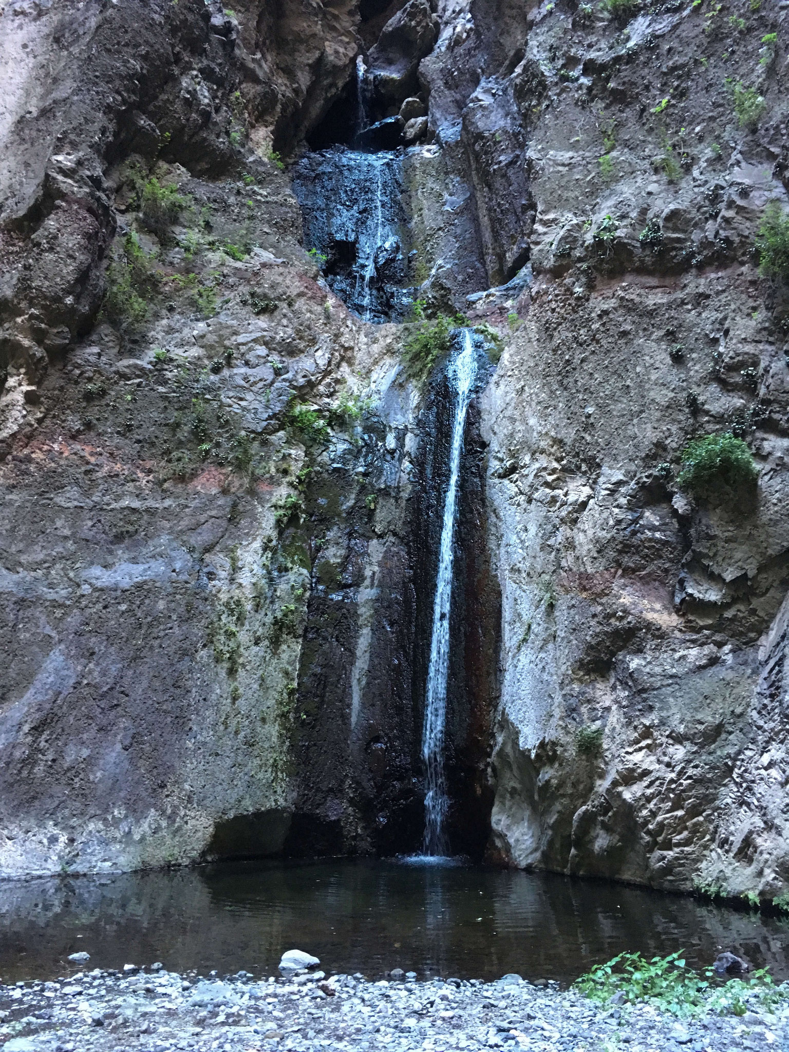 Wandern - Baranco del Infierno - Wasserfall am Ende der Schlucht (Costa Adeje)