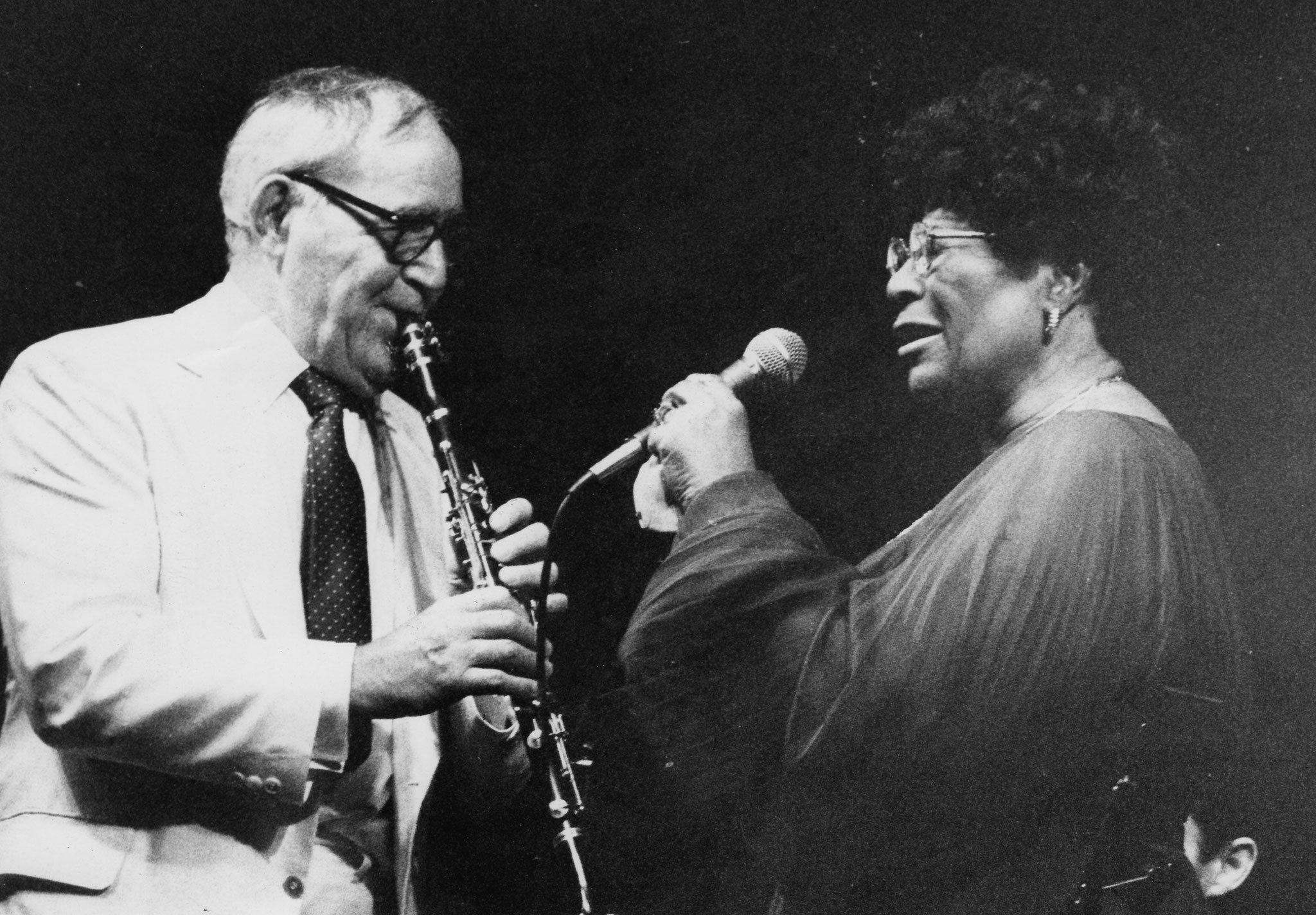 Ella Fitzgerald und Benny Goodman erstmals zusammen auf der Bühne, Segeberg 1985