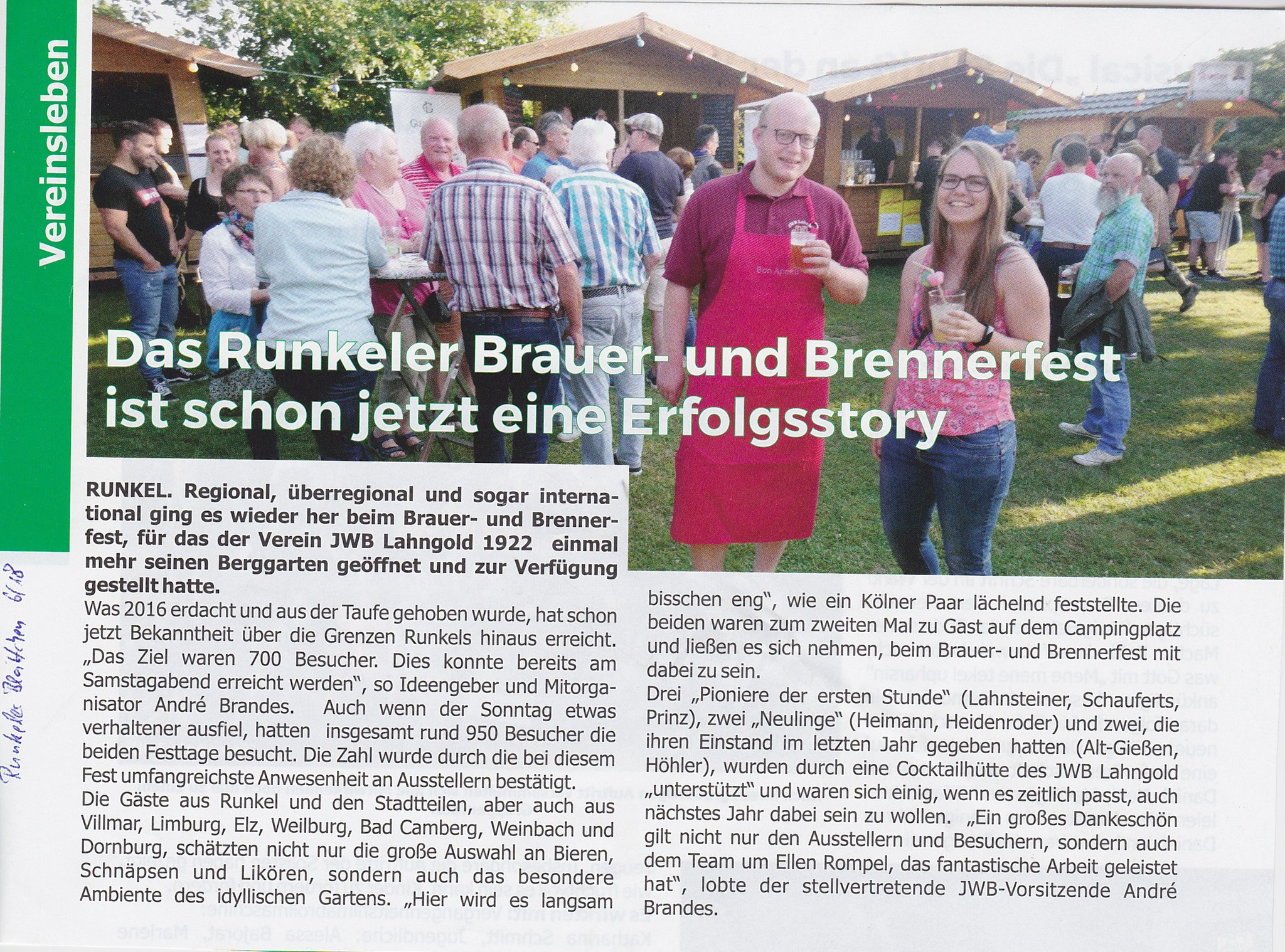 Nachbericht 3. Veranstaltung, Runkeler Blättchen
