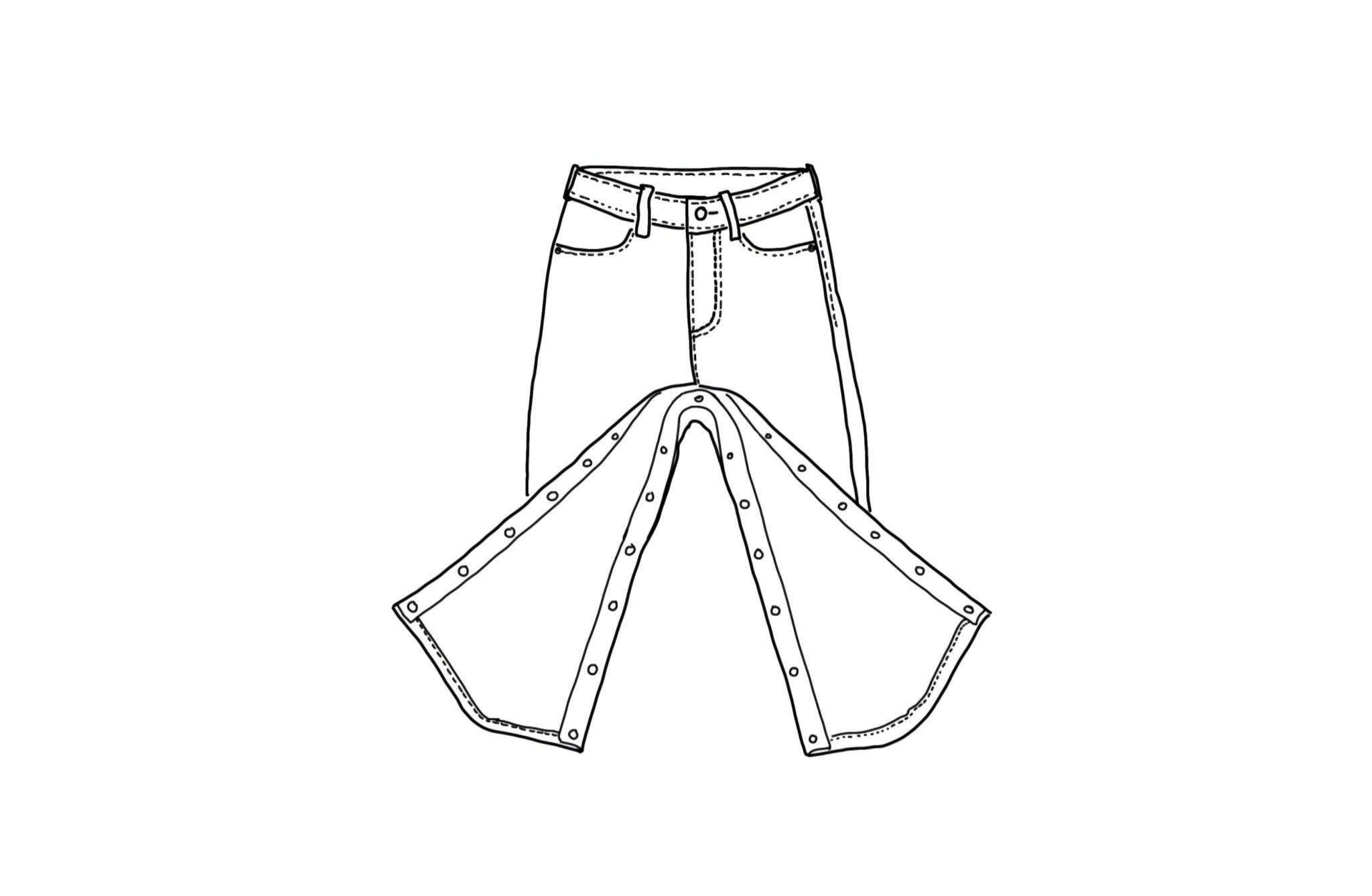 股に開きを作る