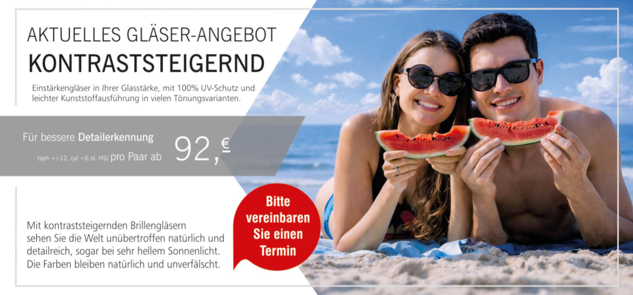 Kontarststeigernde Brillengläser