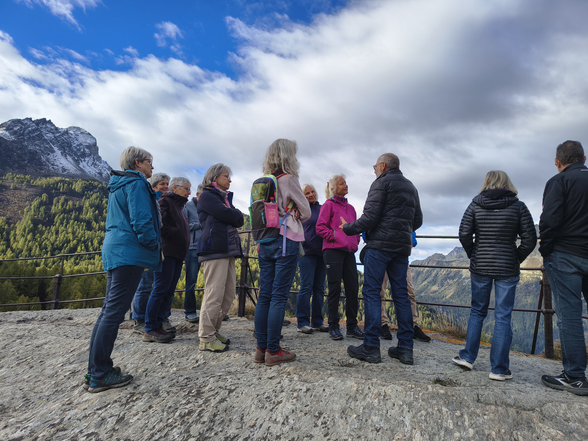 Das Bergell von Maloja aus