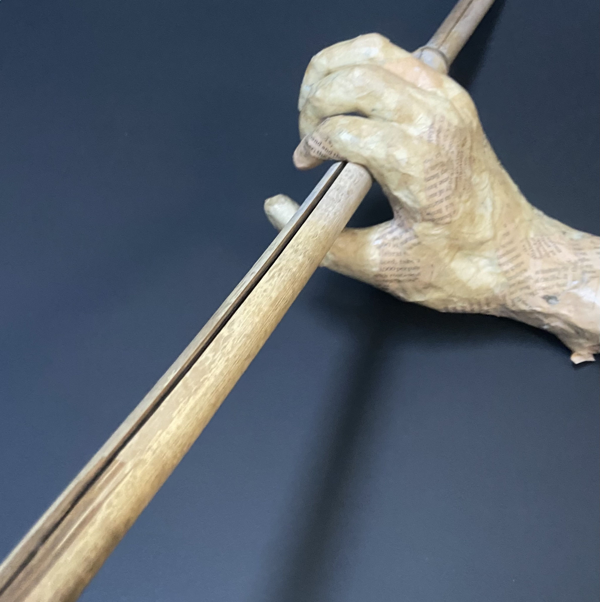 paper-mache hand by Sae Kimura