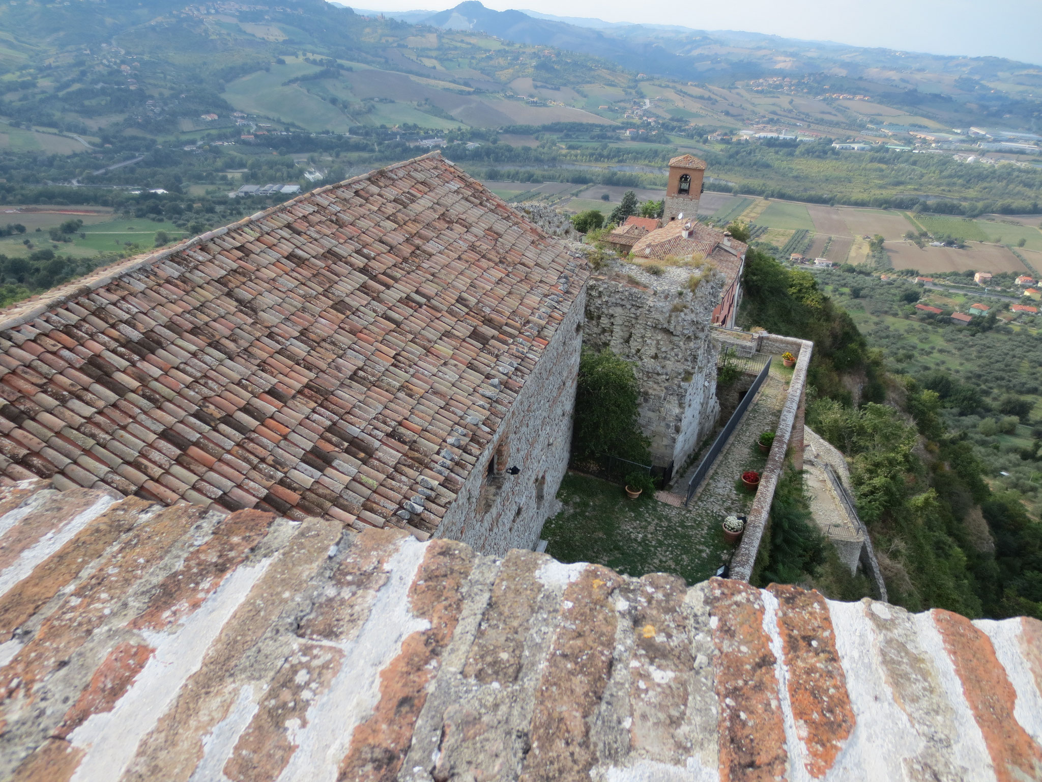 Verucchio: Auch eine Sehenswürdigkeit an diesem Ort.., die Rocca Malatestiana (Malatesta-Burg, 12. bis 16. Jahrhundert, auch bekannt als Castel del Sasso) 