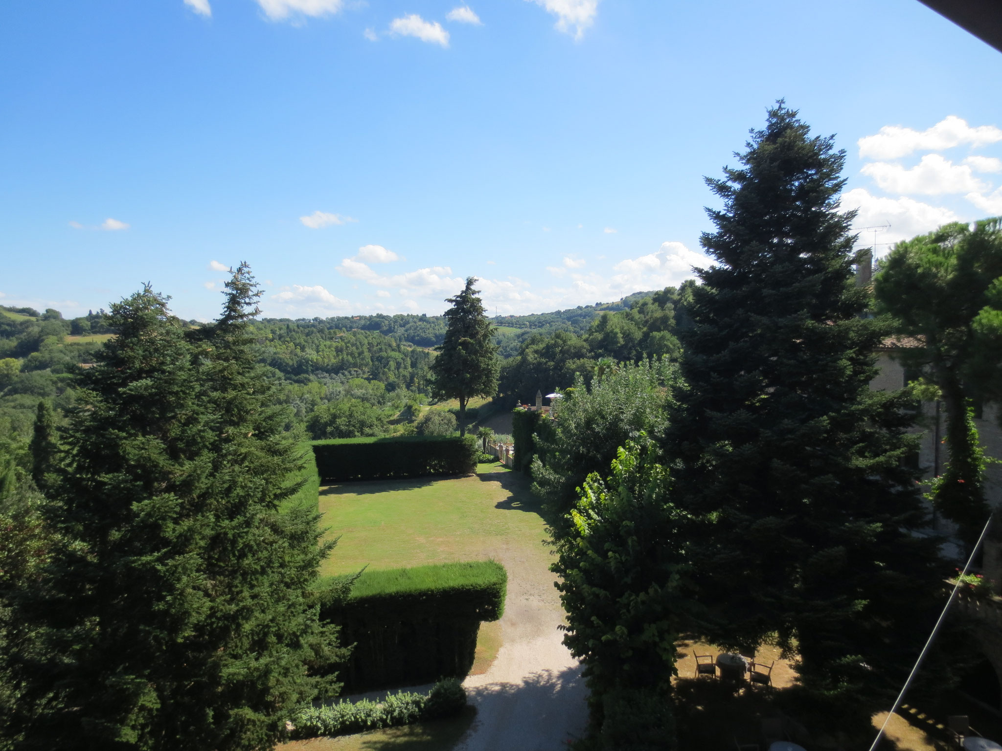 Ausklang der Ferien in der Villa Cattani Stuart XVII sec., Trebbiantico (Pesaro, Le Marche)