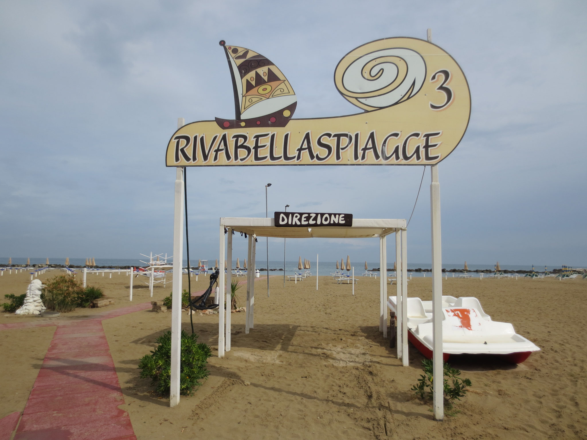 Rivabella: Ein Ortsteil von Rimini, unweit unseres Feriendomizils Viserba