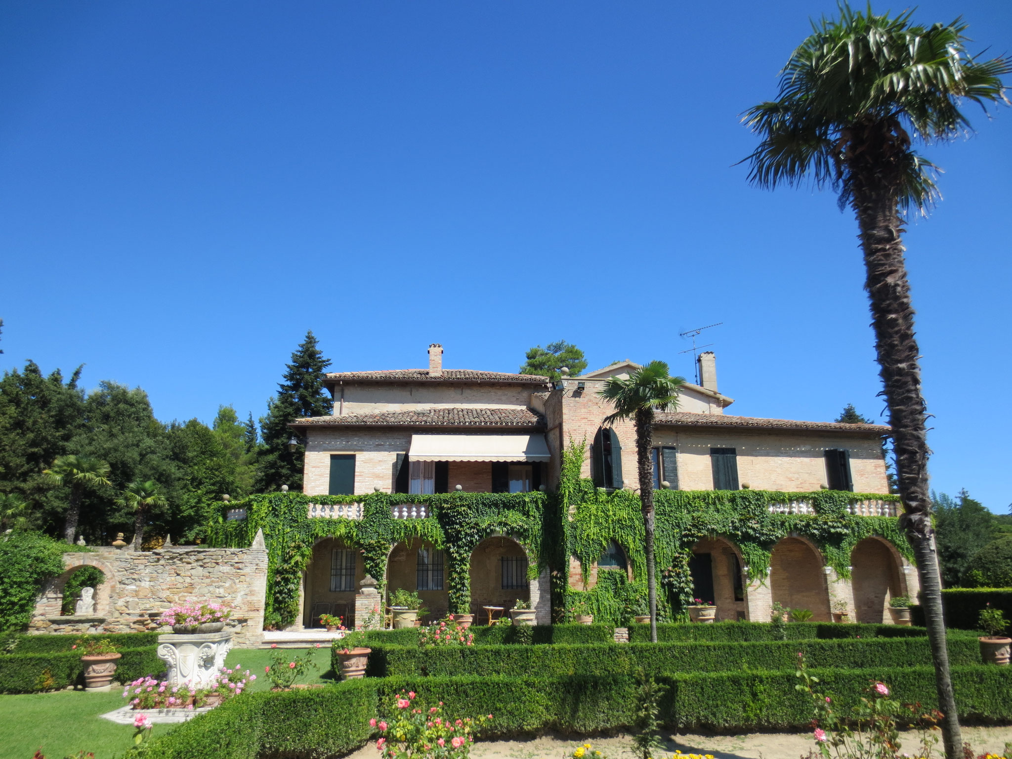 Ausklang der Ferien in der Villa Cattani Stuart XVII sec., Trebbiantico (Pesaro, Le Marche)