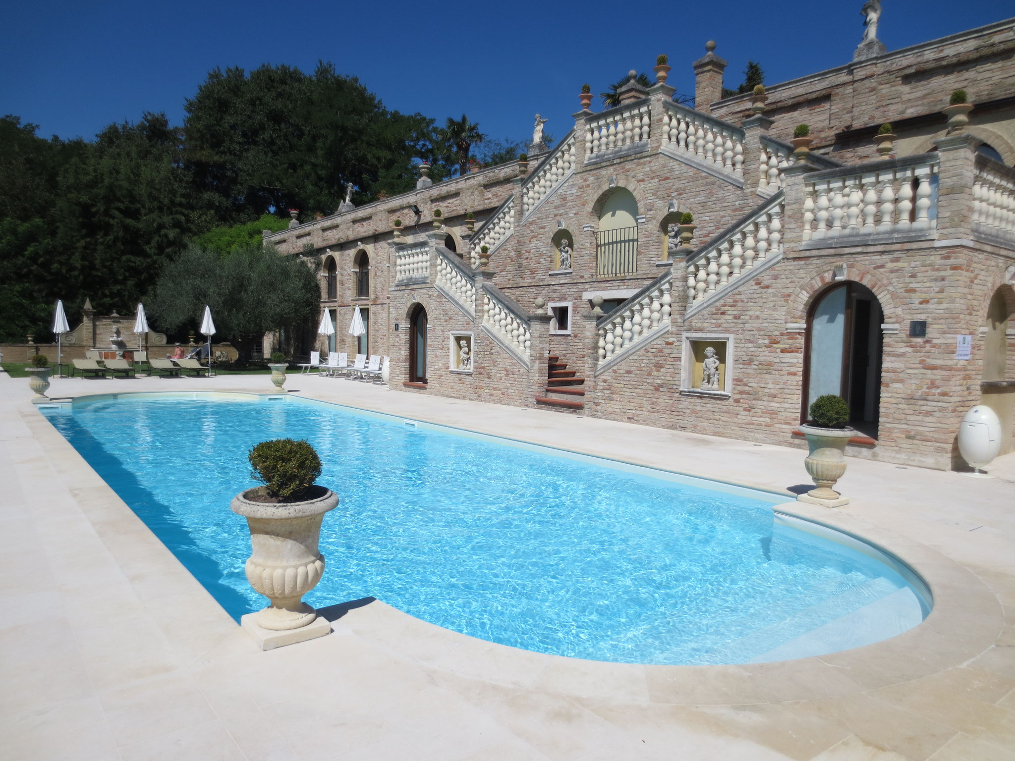 Ausklang der Ferien in der Villa Cattani Stuart XVII sec., Trebbiantico (Pesaro, Le Marche)