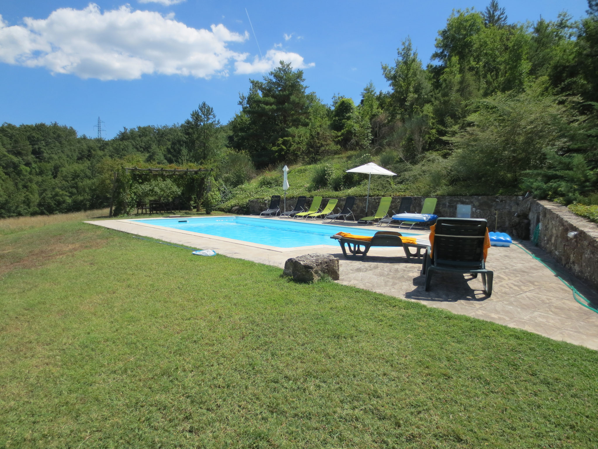 Unser Ferienanwesen: Villa Casale di Renata, Loc. La Casa (Rassina) - Zum Anwesen gehörender Swimmingpool