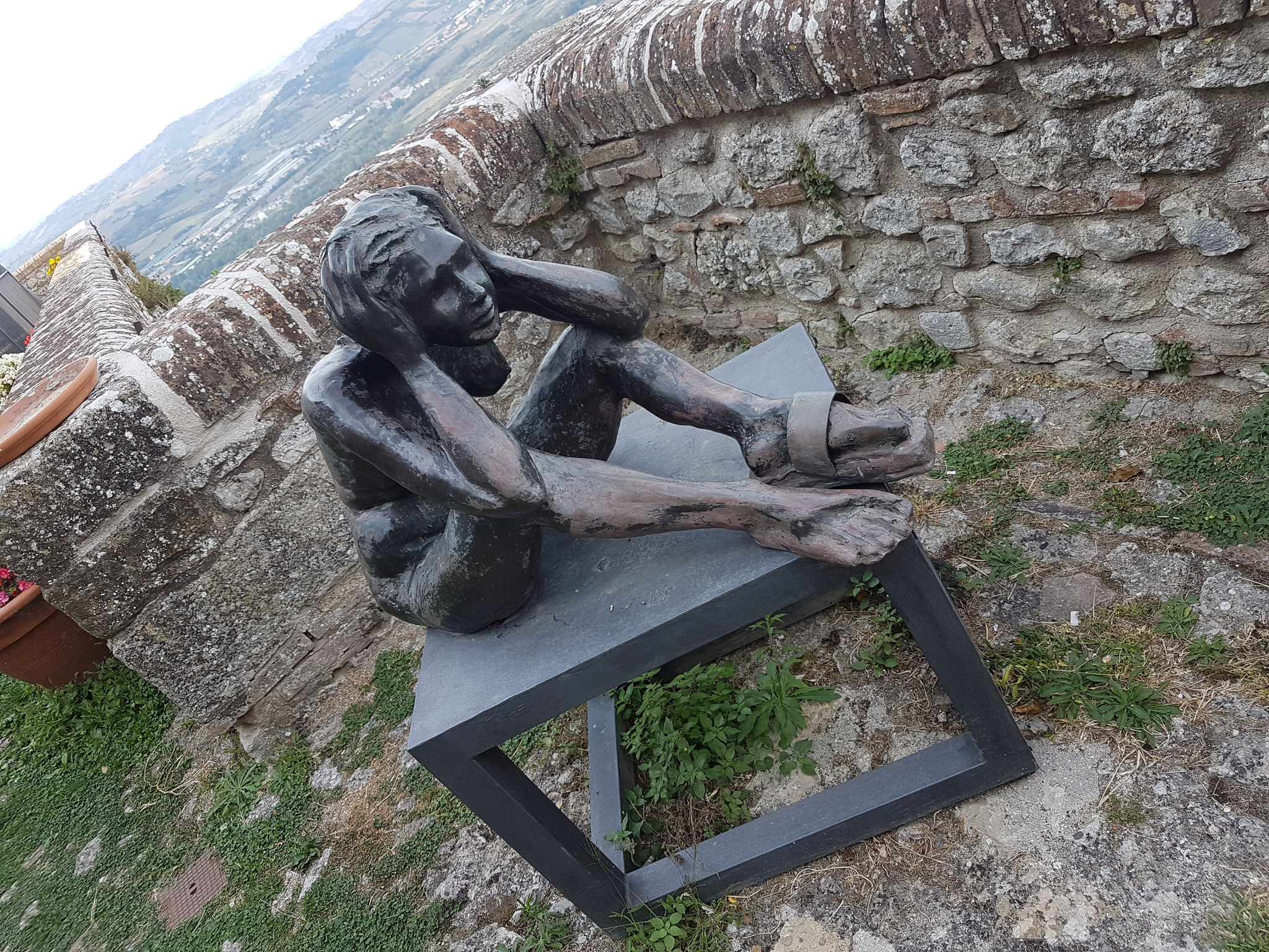 Verucchio: Auch eine Sehenswürdigkeit an diesem Ort.., die Rocca Malatestiana (Malatesta-Burg, 12. bis 16. Jahrhundert, auch bekannt als Castel del Sasso) 