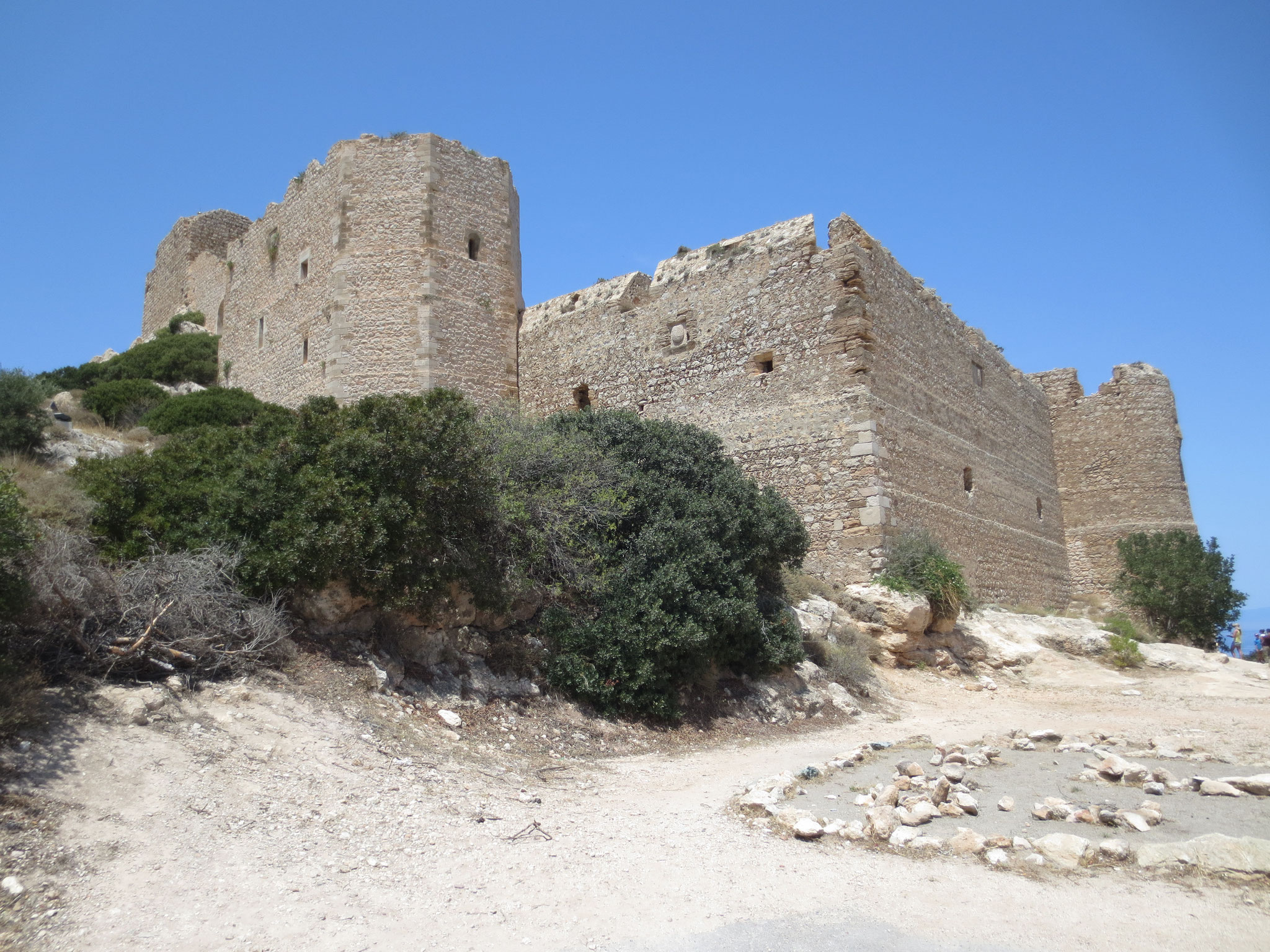 Kritinia Castle (Kastell Kamiros) - Ortschaft und Burg an der Westküste der Insel