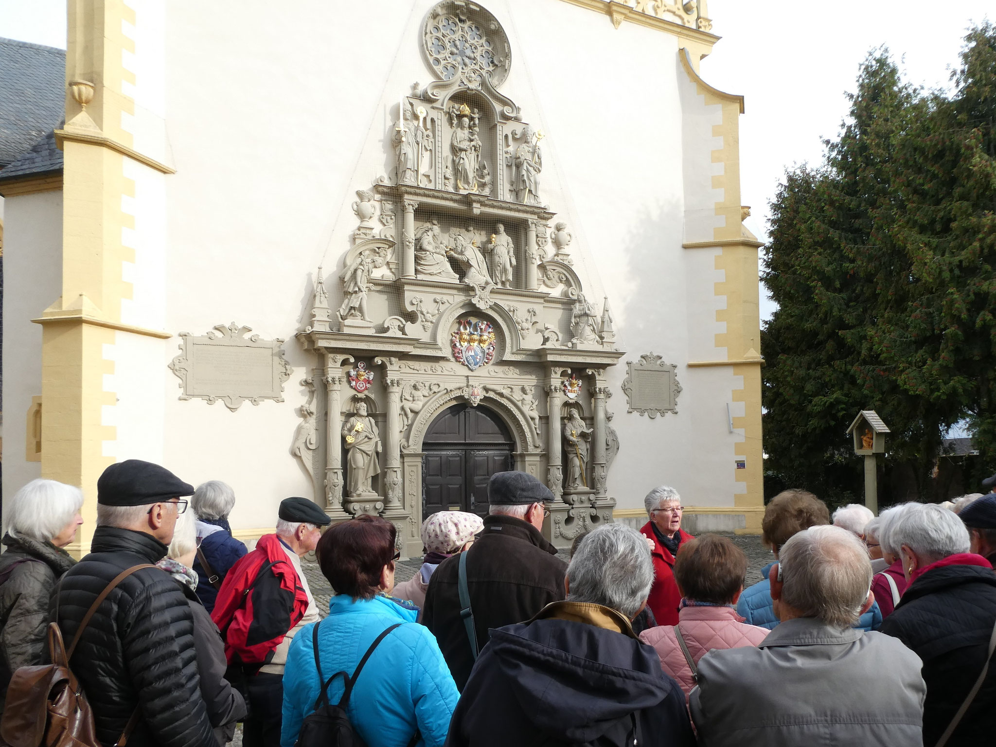 Wallfahrtskirche Dettelbach mit prachtvollem Portal
