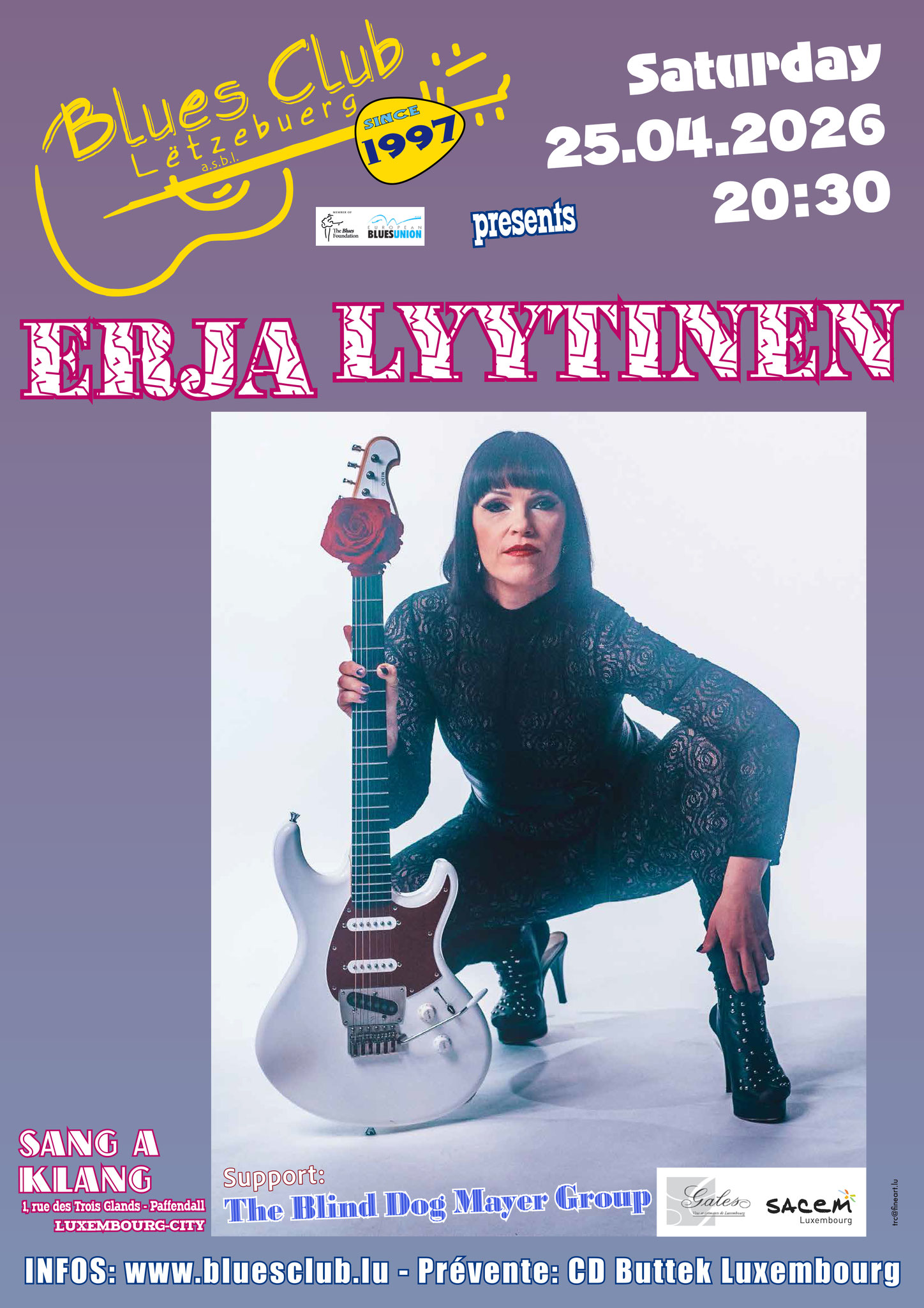 Support for Erja Lyytinen (Blues Club Luxemburg)