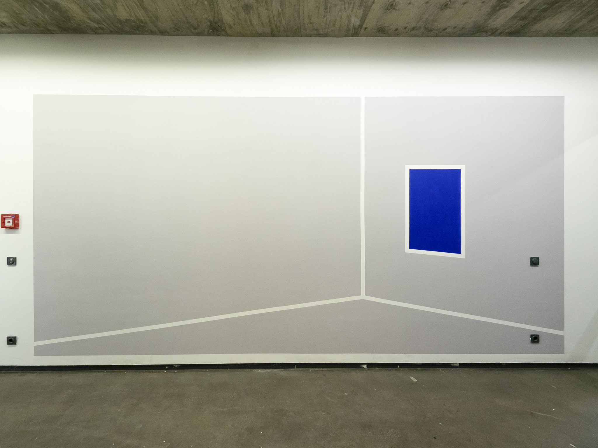 Zimmer mit Meerblick, Wandfarbe/Acryl auf Putz, 280 x 390cm, 2019