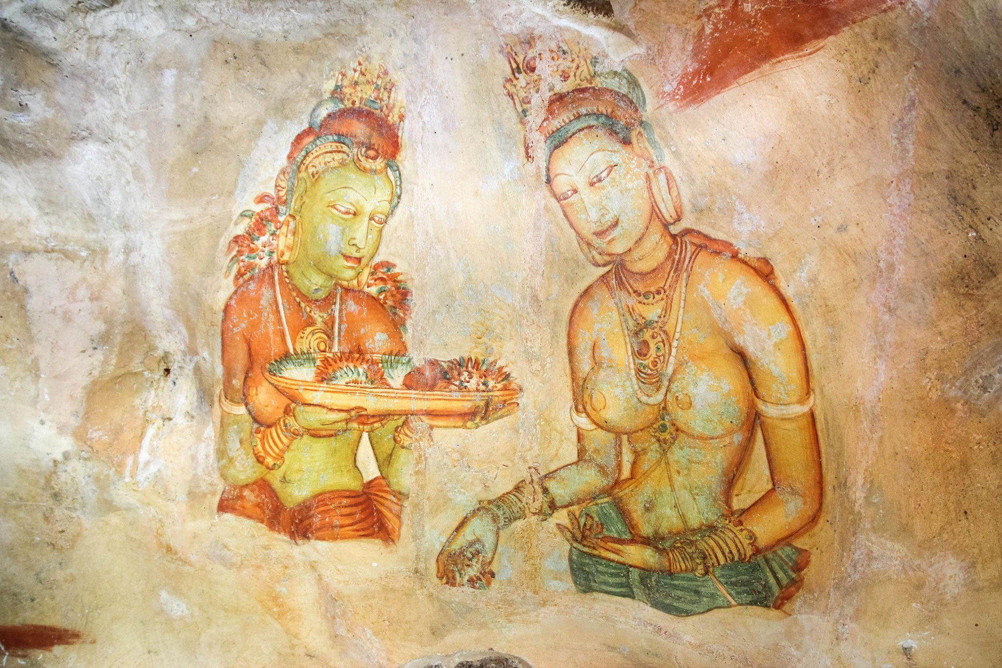 Sigiriya - Höhlenmalerei 