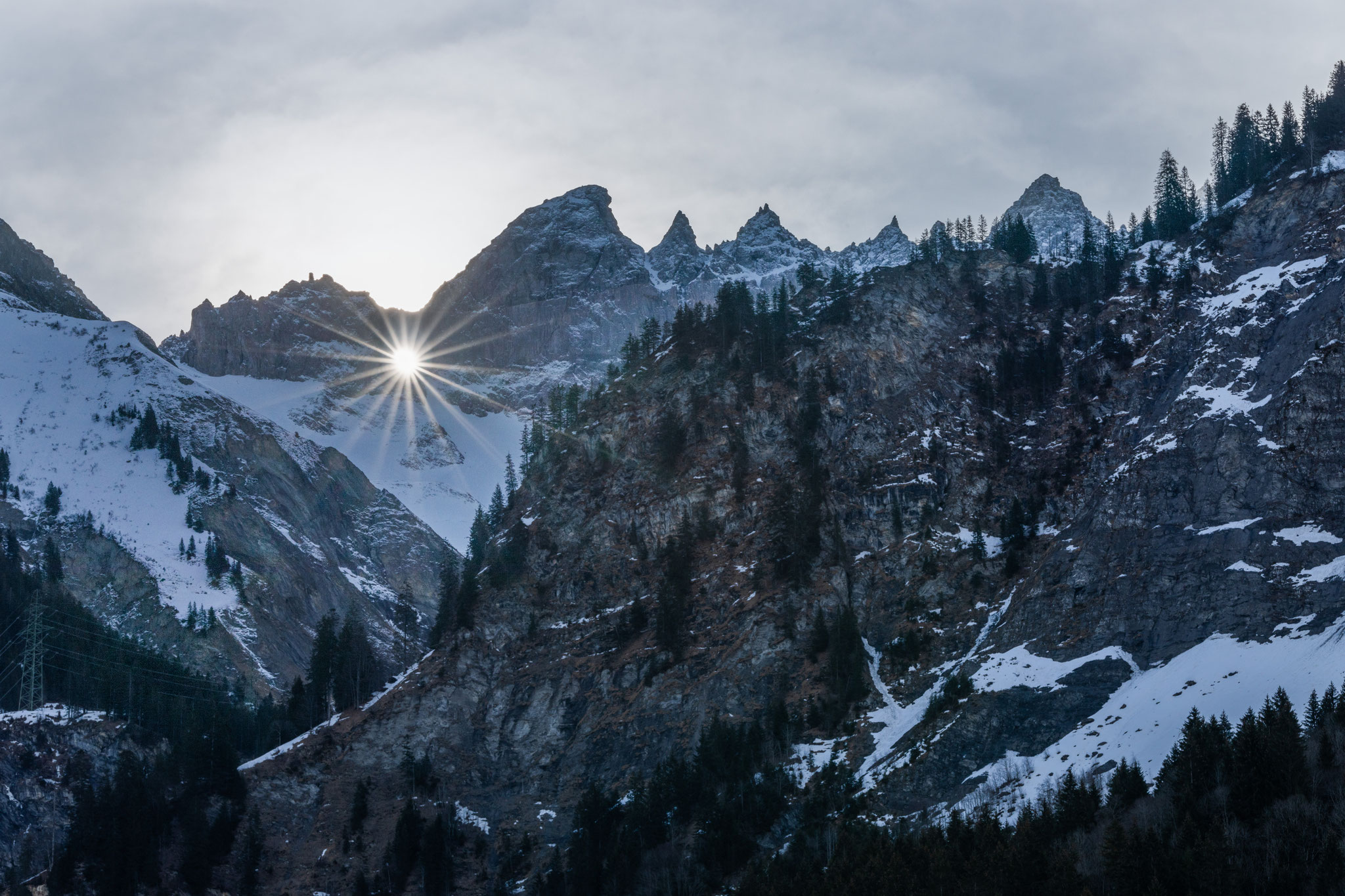 Martinsloch,Tschingelhörner,Winterlandschaft,Glarner Winter,Glarnerland,Glarus,Glarus-Nord,Glarus-Süd