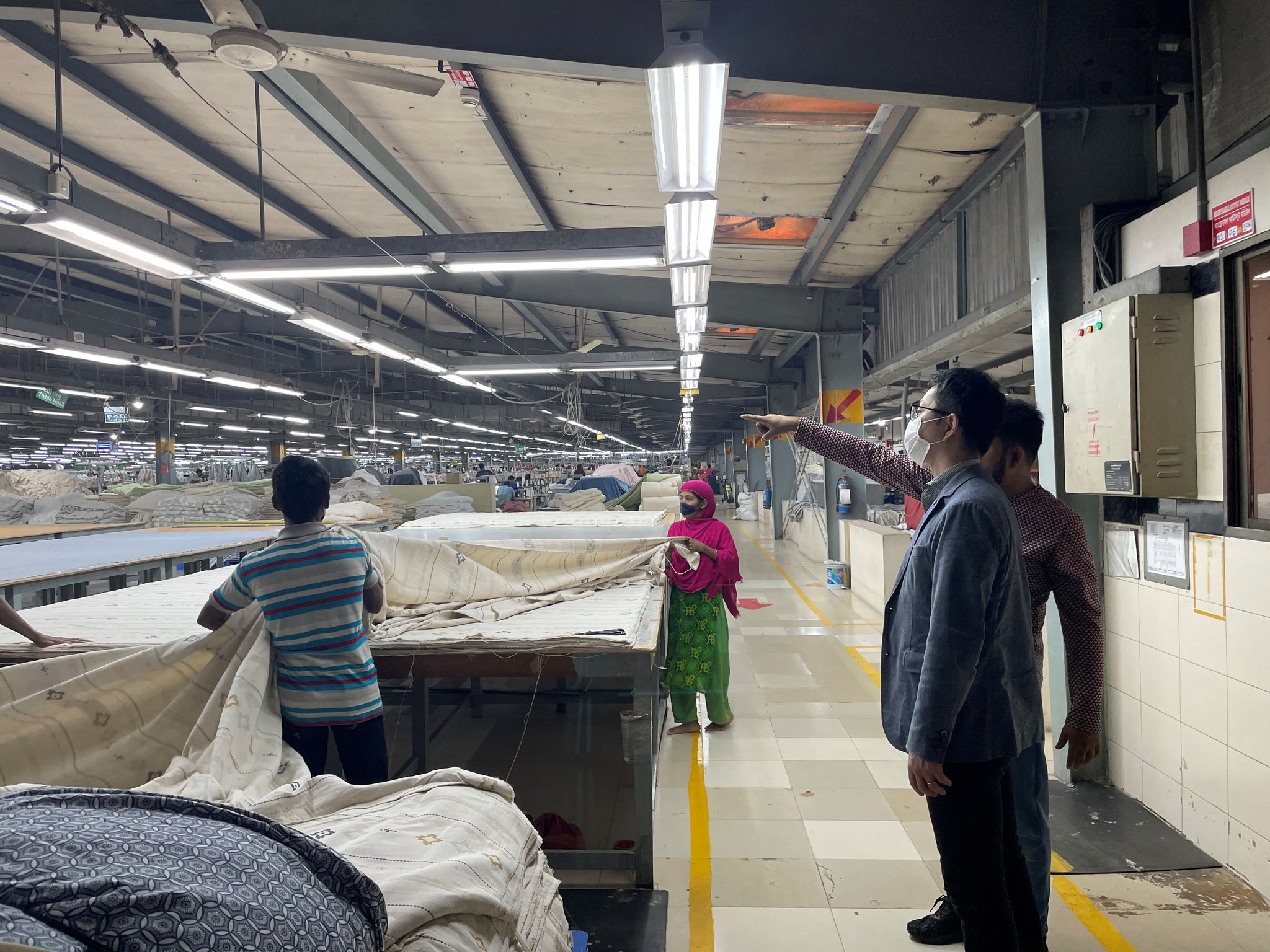 Towel Factory Visit, in Bangladesh