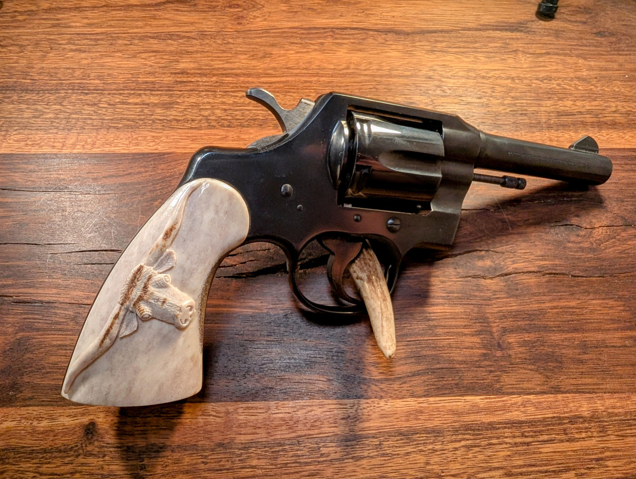Colt Police with carved grips