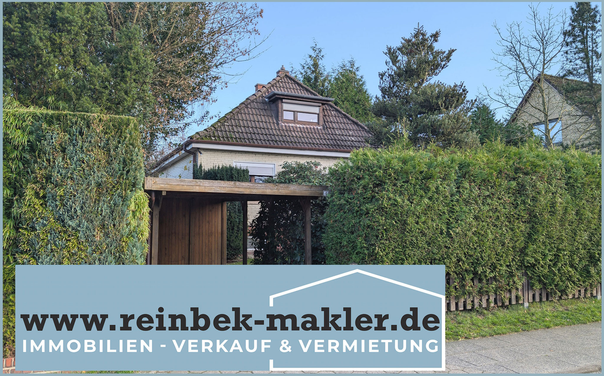 reserviert - 479.000,- € Hamburg Sasel. EFH  - Garten, Vollkeller, Carport & Wertsteigerungspotential